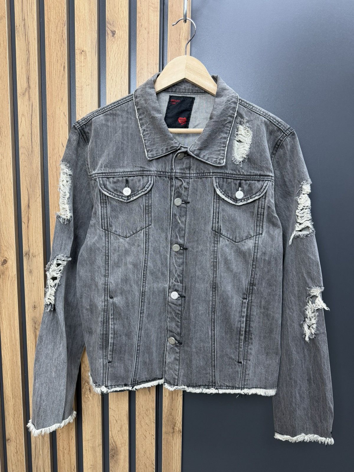 Other Smoking Time Snake Graphic Denim Jacket Size US M / EU 48-50 / 2 - 2 Thumbnail