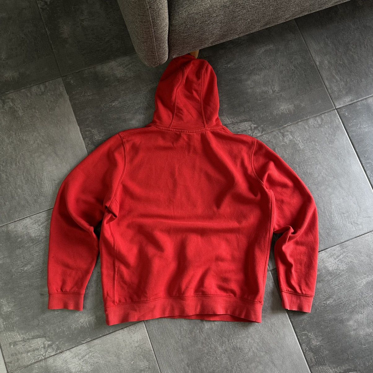 Nike × Vintage Vintage Nike Hoodie Big Logo Centre Logo Distressed Y2K 00s Size US L / EU 52-54 / 3 - 2 Thumbnail