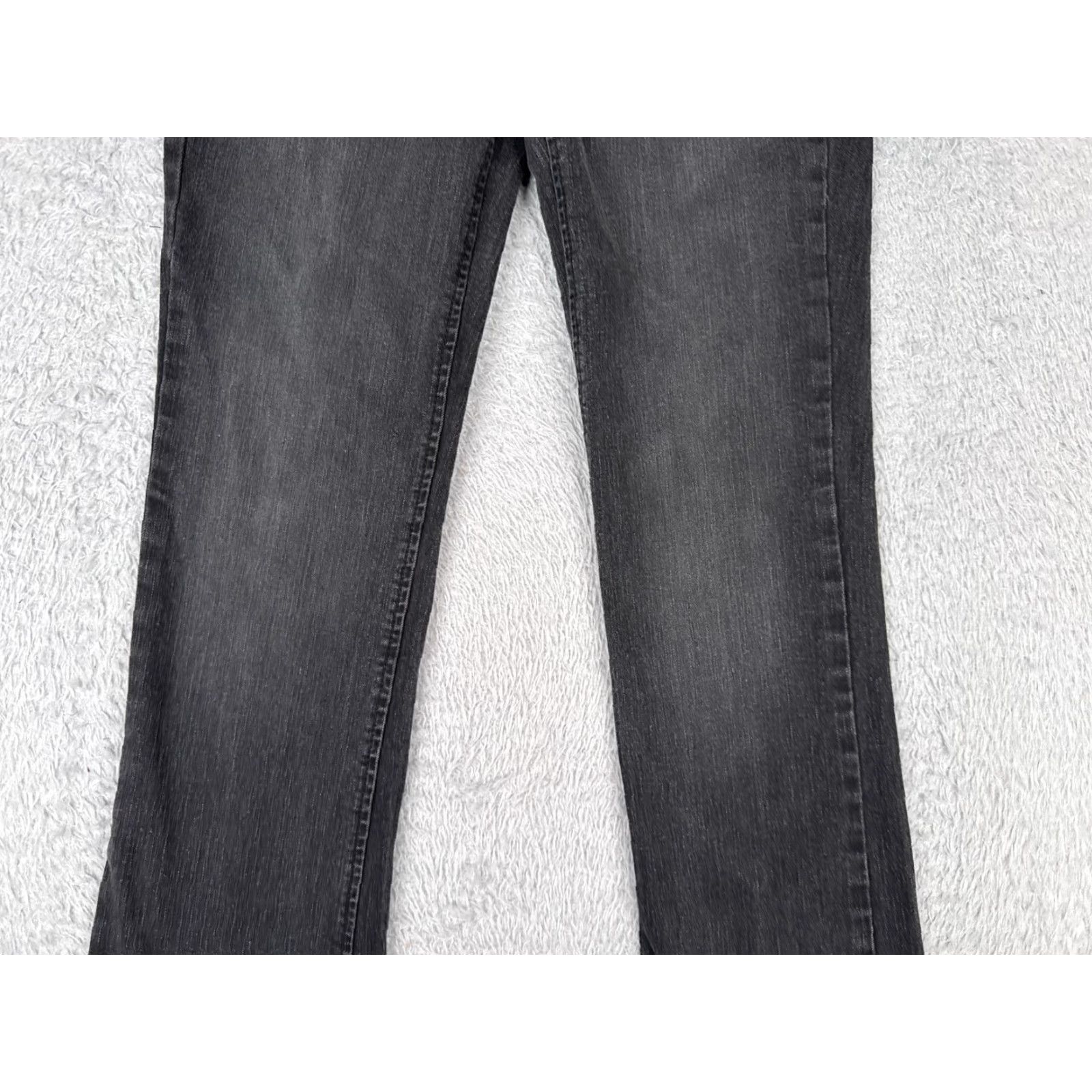 Vintage No Boundaries Jeans Juniors 7 Black Denim Bootcut Mid Rise Cotton Blend 26x31 Size 28" / US 6 / IT 42 - 3 Thumbnail