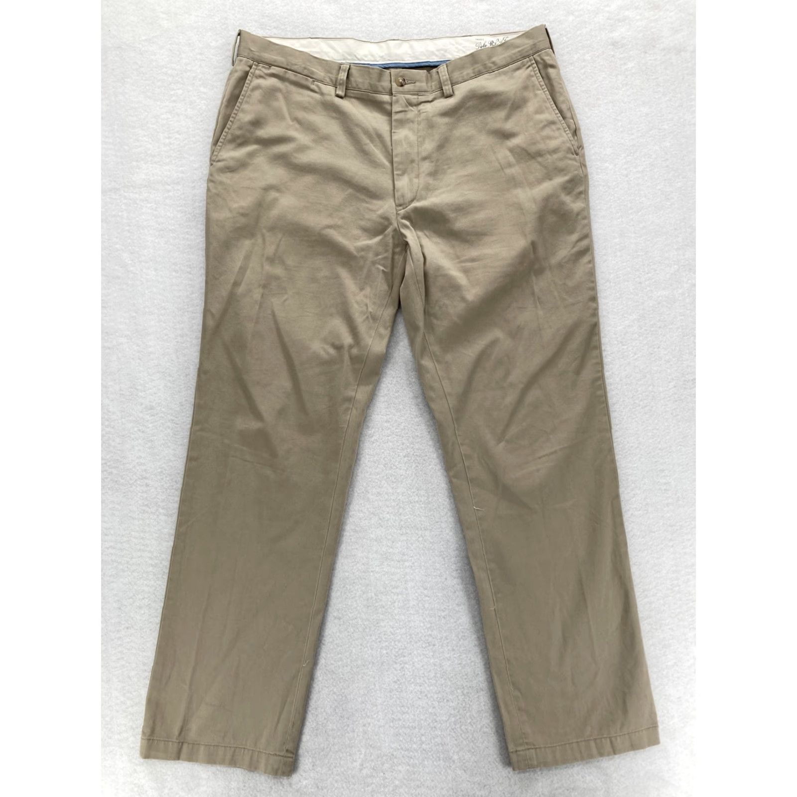 Polo Ralph Lauren Polo Ralph Lauren Pants Mens 38x32 Khaki Classic Chino Flat Front Preppy Casual Size US M / EU 48-50 / 2 - 2 Thumbnail