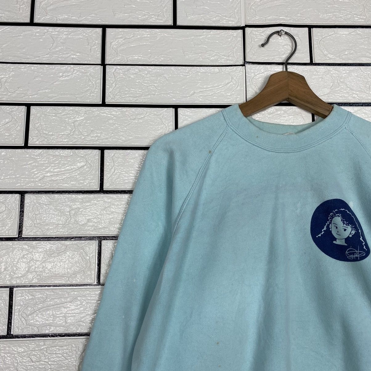 Japanese Brand 📌Vintage Sweatshirt Crewneck Ladies Logo Size US M / EU 48-50 / 2 - 8 Thumbnail