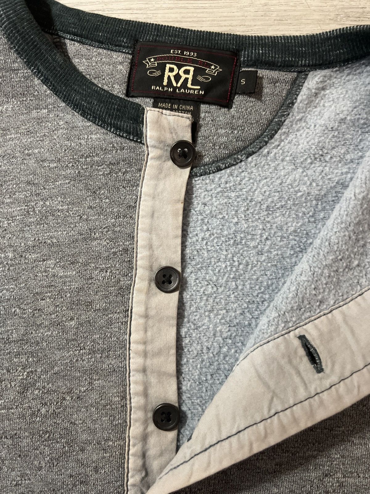 RRL Ralph Lauren RRL Henley Sweater Size US S / EU 44-46 / 1 - 8 Thumbnail