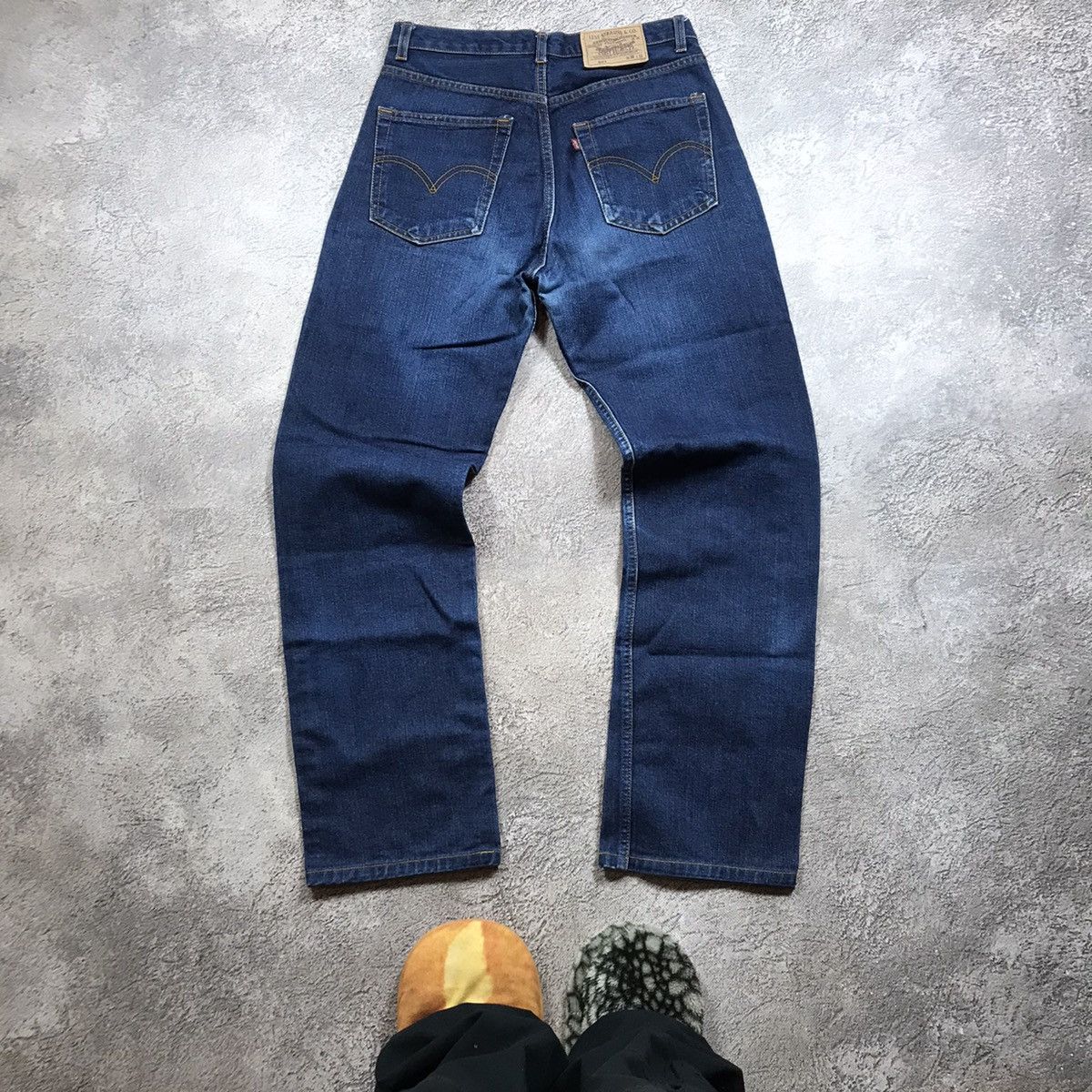Vintage Vintage 90s Levis Baggy Wide Leg Jeans Grunge Skate Logo 30 Size US 30 / EU 46 - 3 Thumbnail