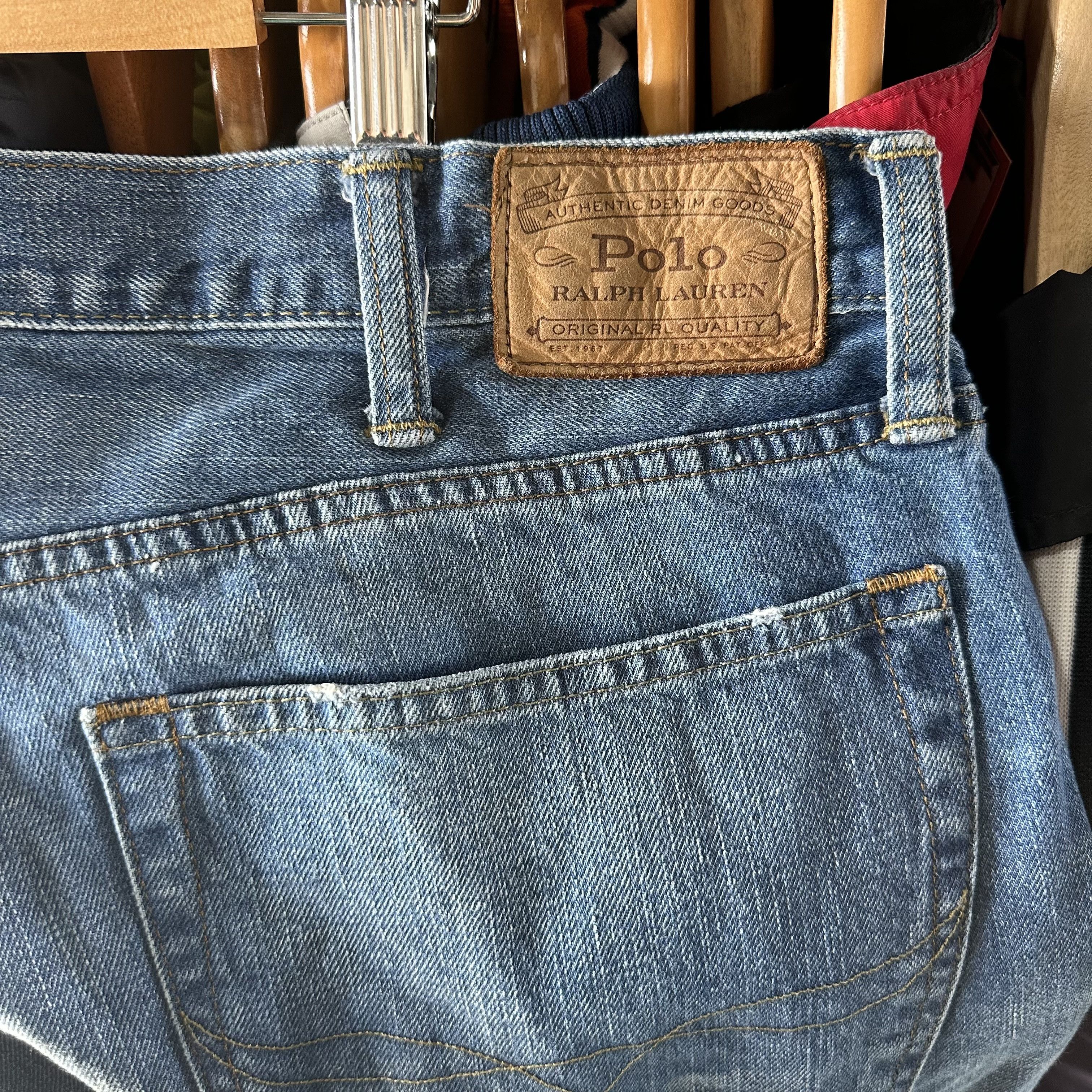 Polo Ralph Lauren Vtg Polo Ralph Lauren Jeans Mens 38x32 Classic Fit Sashiko Size US 38 / EU 54 - 5 Thumbnail