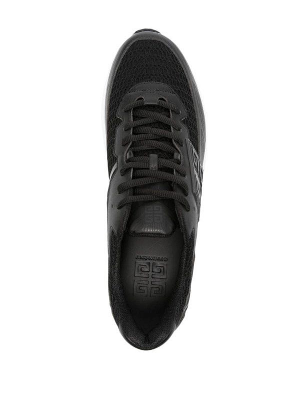 Givenchy o1lv12m1025 Nfnty 52 Low Top Runners in Black/White Size US 10 / EU 43 - 4 Thumbnail