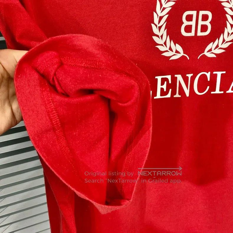 Balenciaga Balenciaga Short-sleeve T-shirt with double B wheat patter Size US M / EU 48-50 / 2 - 4 Thumbnail