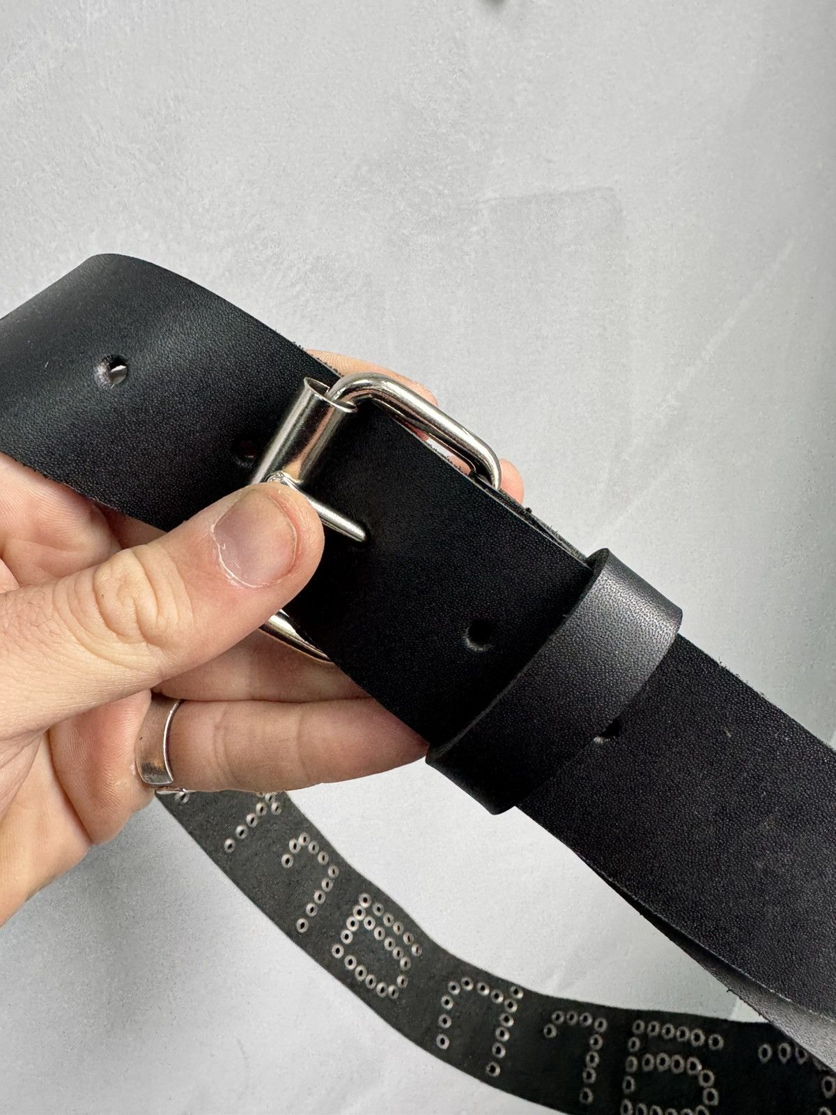 Carhartt Carhartt studded leather avant garde belt y2k street fashion Size ONE SIZE - 9 Thumbnail