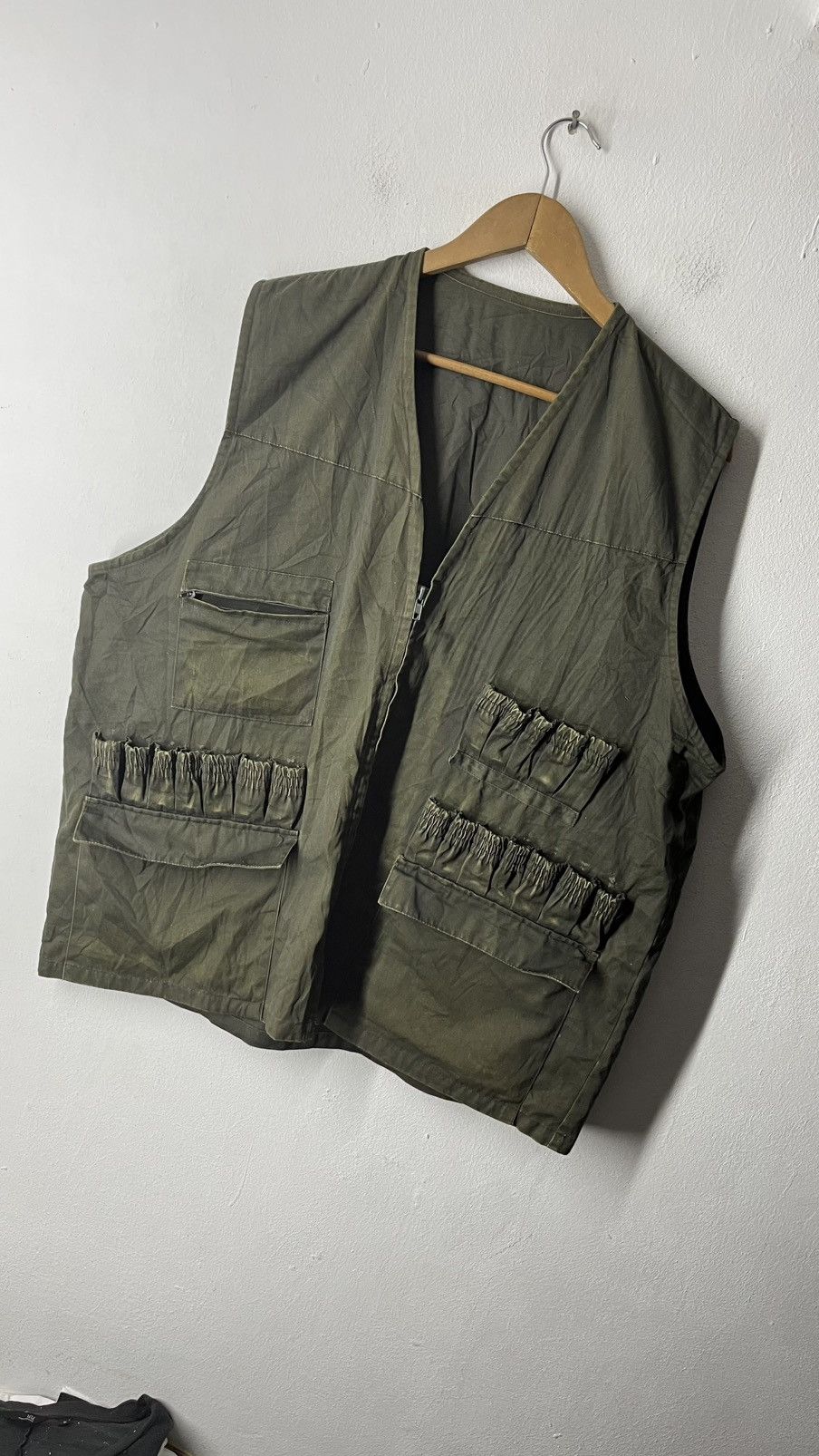 Vintage VINTAGE ARMY SLEEVELES GREEN JACKET Size US XL / EU 56 / 4 - 3 Thumbnail