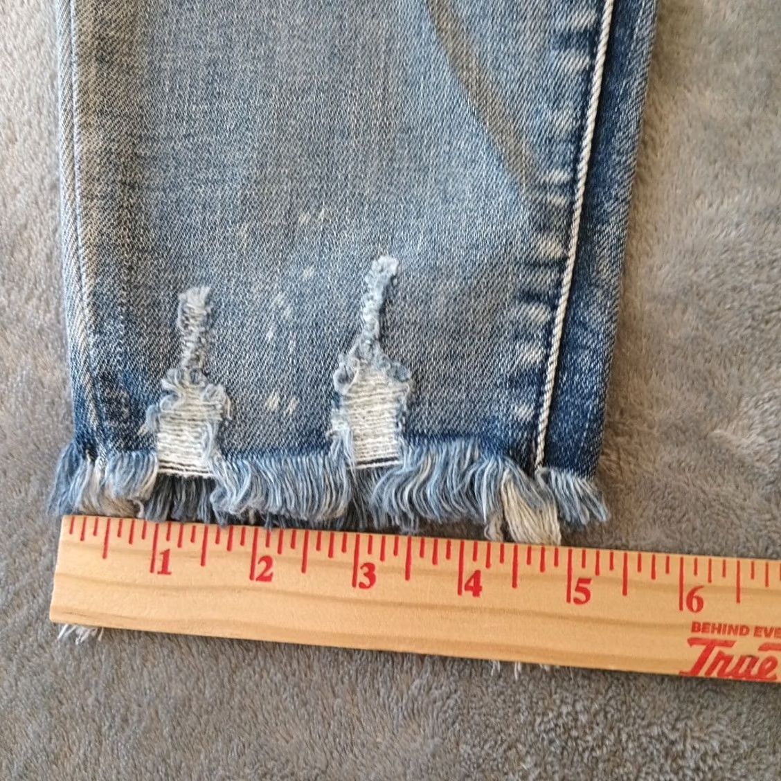 Vintage Judy Blue Jeans Womens 13 Size Skinny Distressed 31x27 Button High Rise New Size 34" / US 12 / IT 48 - 5 Thumbnail