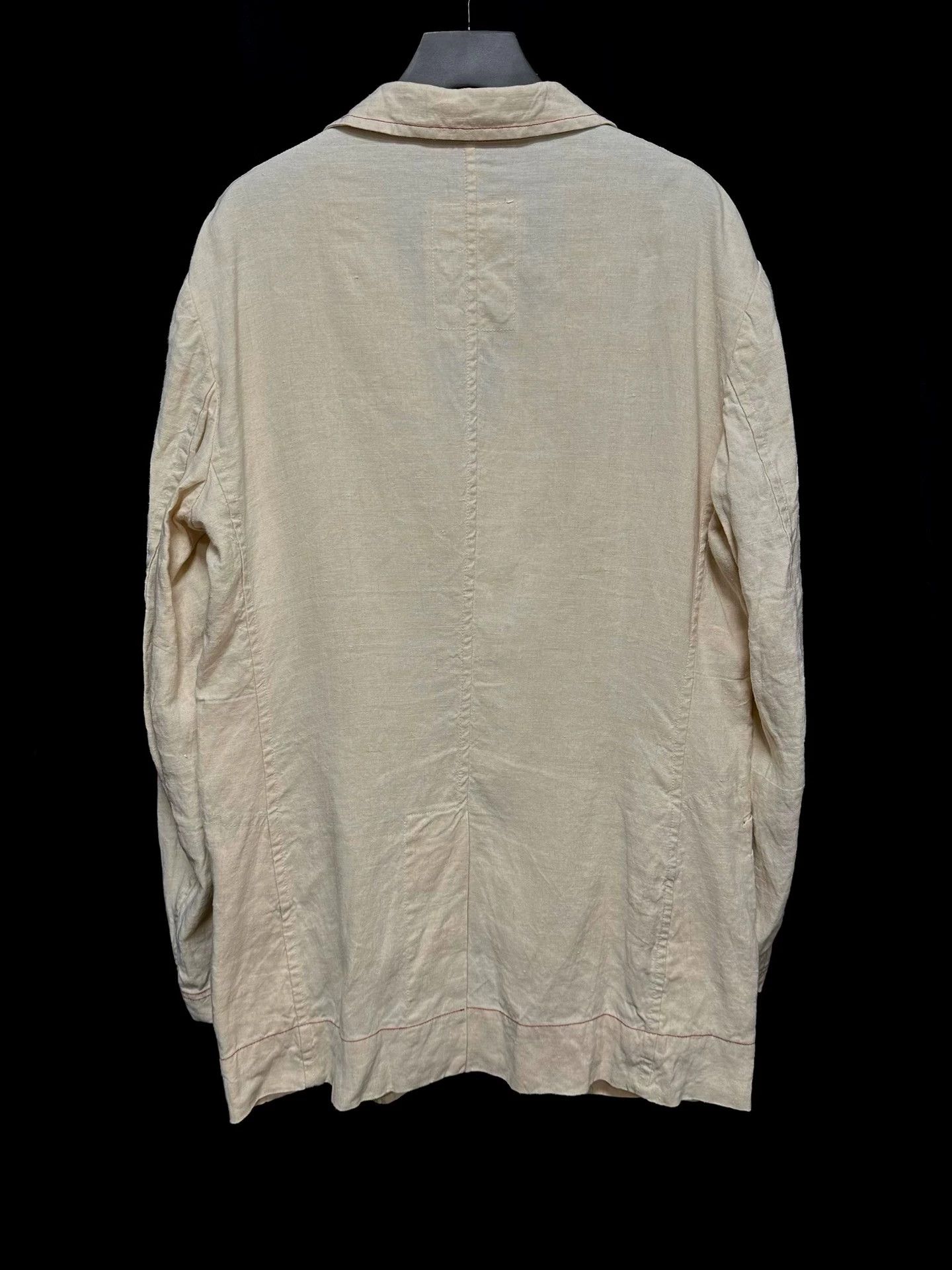 Other Chez VIDALENC Hand-stitched Linen Jacket Tea Dyed Size US M / EU 48-50 / 2 - 5 Thumbnail