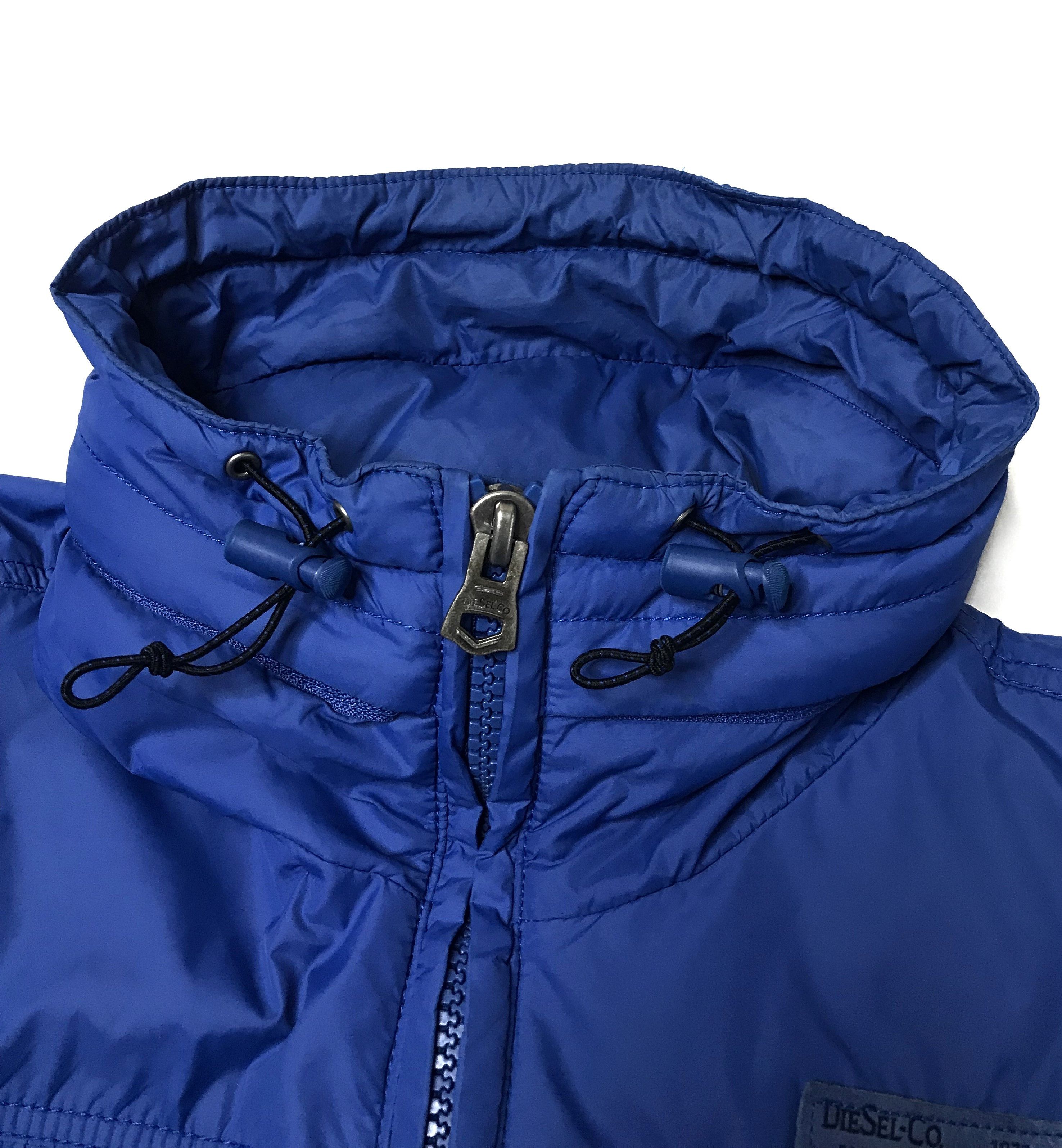 Diesel Diesel Mens Hooded Jacket Blue Teflon Coated Nylon Size US M / EU 48-50 / 2 - 6 Thumbnail