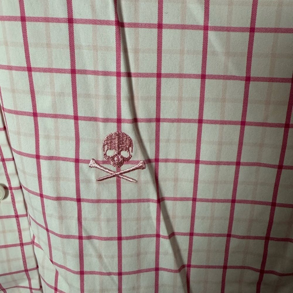 Other G/FORE SZ XL pink and white checkered button down shirt Size US XL / EU 56 / 4 - 3 Thumbnail