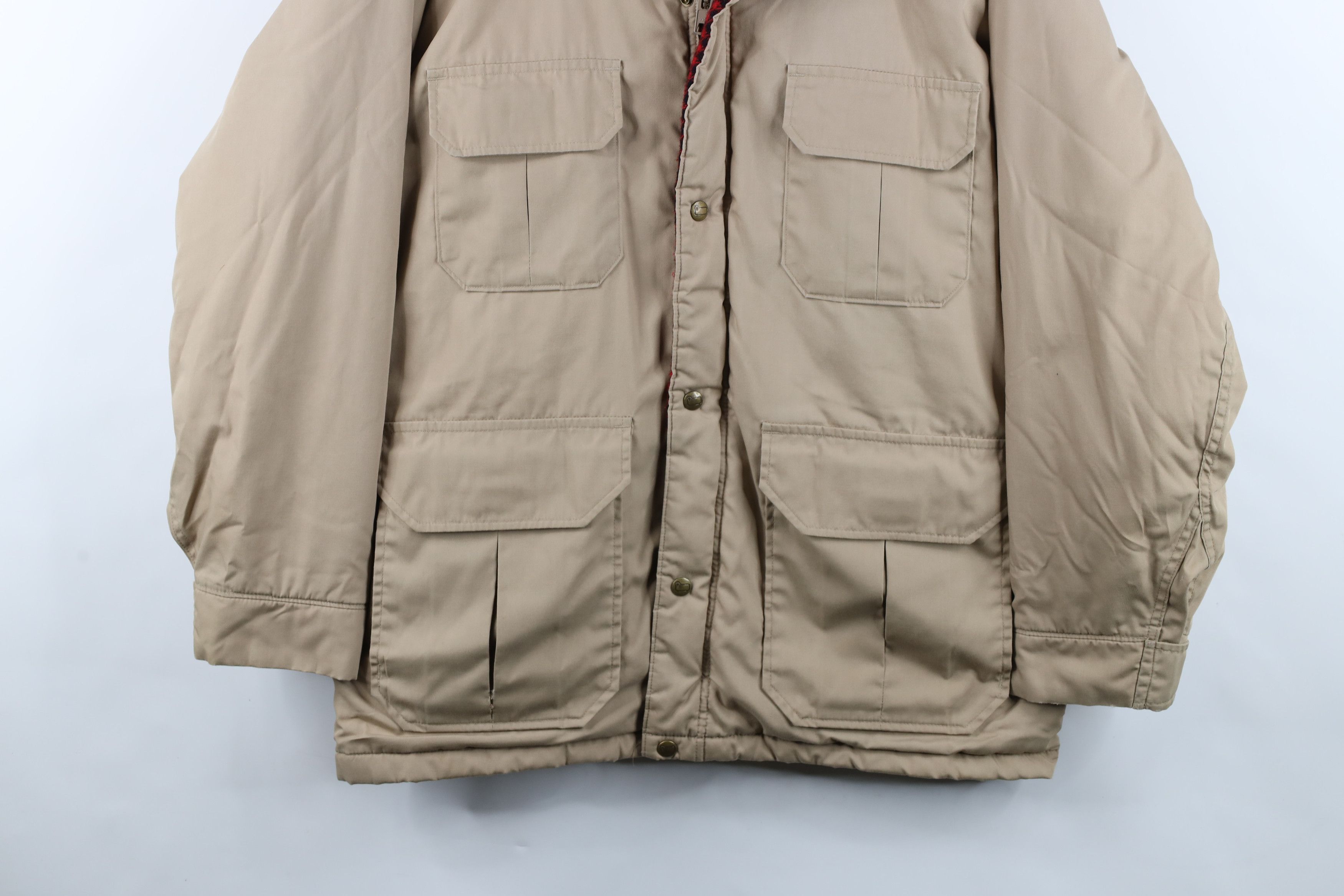 Woolrich Woolen Mills Vintage 90s Woolrich Wool Lined Parka Jacket Beige USA Size US M / EU 48-50 / 2 - 3 Thumbnail