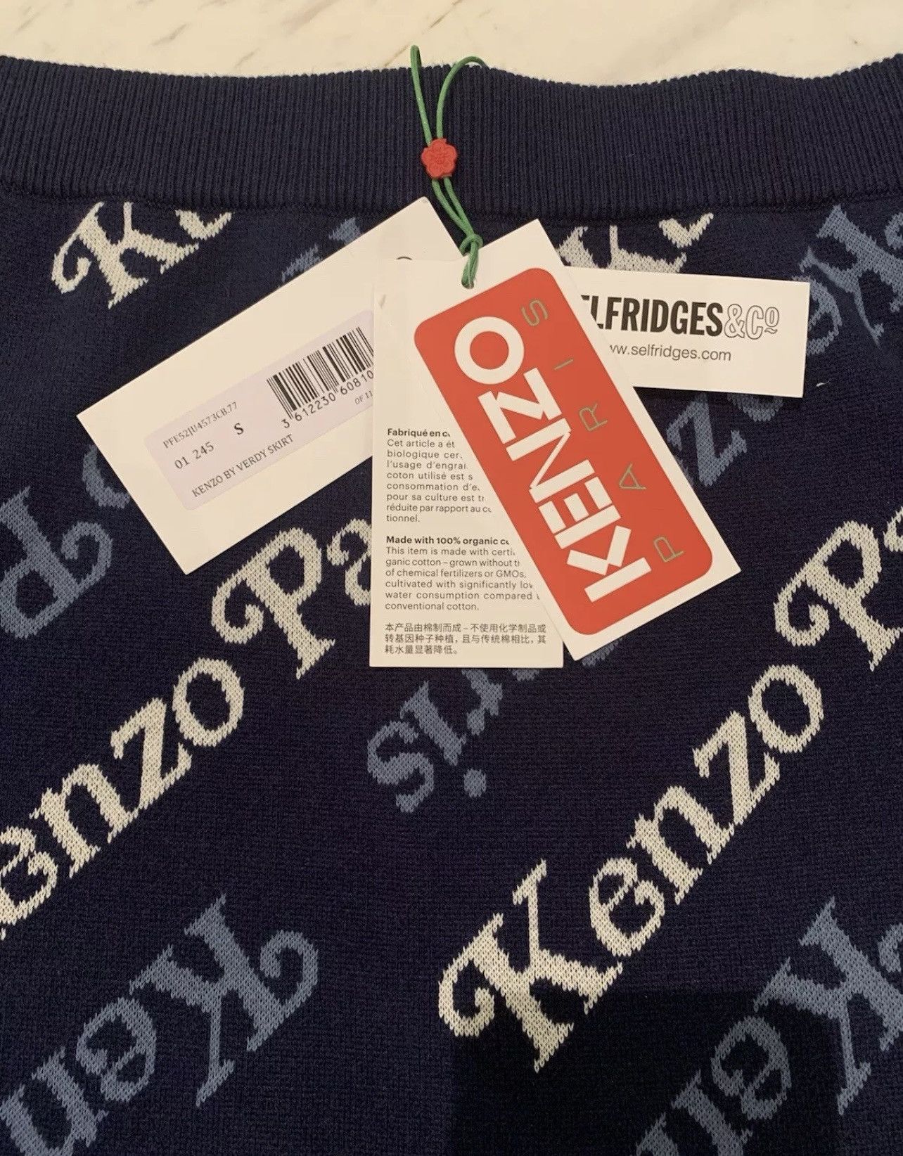 Kenzo KENZO X VERDY 'KENZO BY VERDY' MINISKIRT Blue Size 28" / US 6 / IT 42 - 6 Thumbnail
