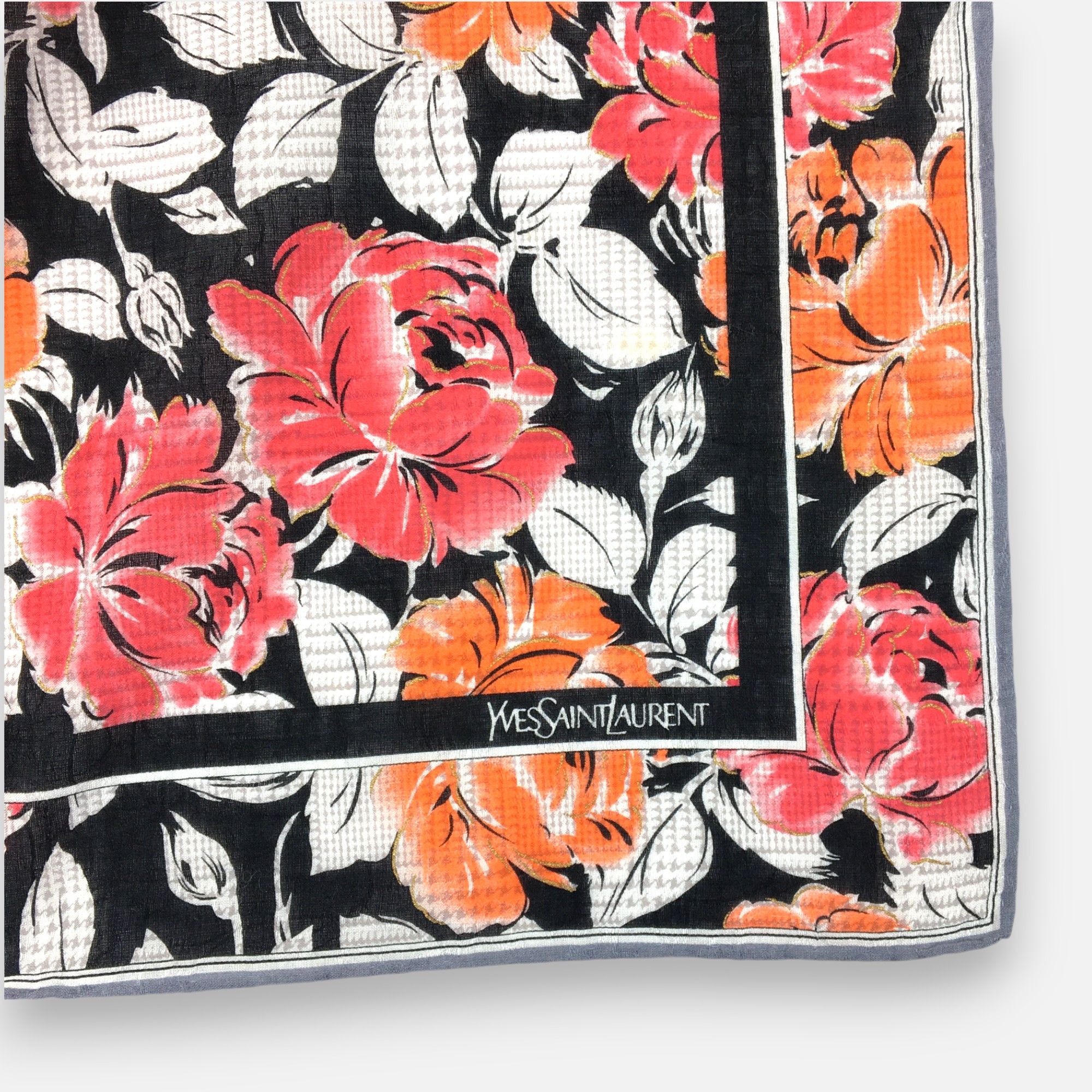 Japanese Brand Vintage Yves Saint Laurent Handkerchief Pocketsquare Bandana Size ONE SIZE - 3 Thumbnail