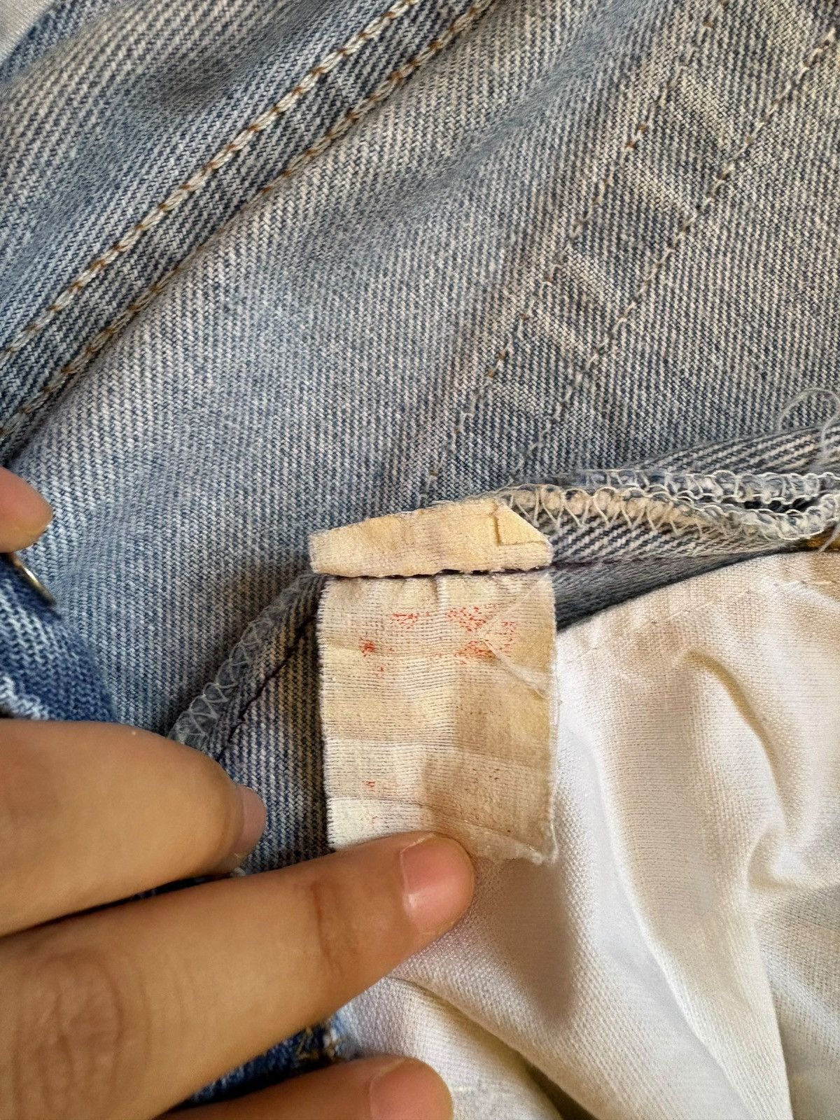 Levi's × Levi's Vintage Clothing Vintage 90s Levis 501 Faded Blue Wash Loose Fit Jeans Size US 35 - 9 Thumbnail