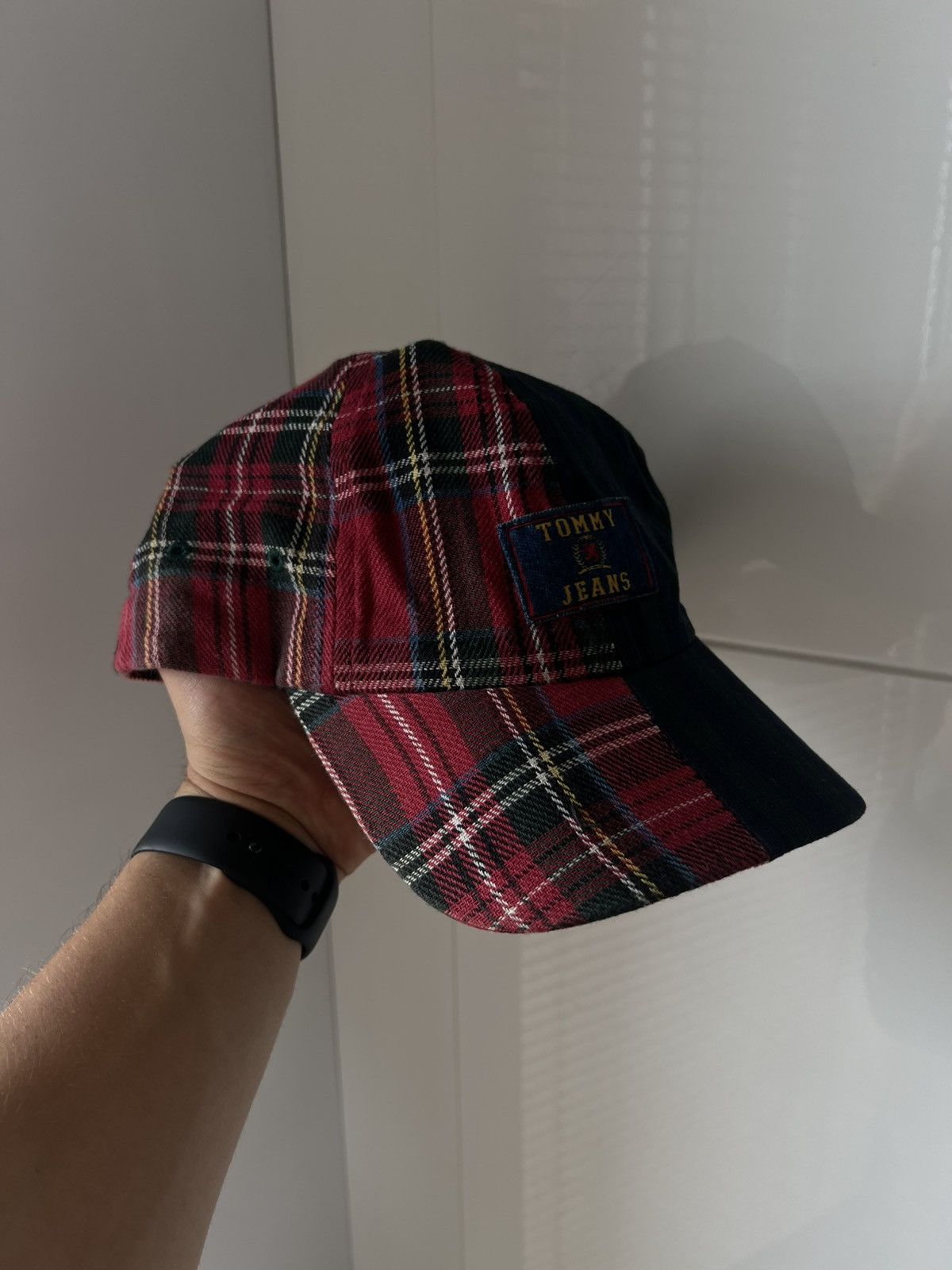 Tommy Hilfiger ‼️Tommy Hilfiger Vintage Double Flanel Wool Style Cap Leather Size ONE SIZE - 6 Thumbnail