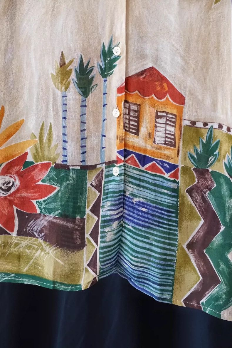 Kenzo KENZO Silk long shirt with no sleeves printed Size S / US 4 / IT 40 - 1 Thumbnail