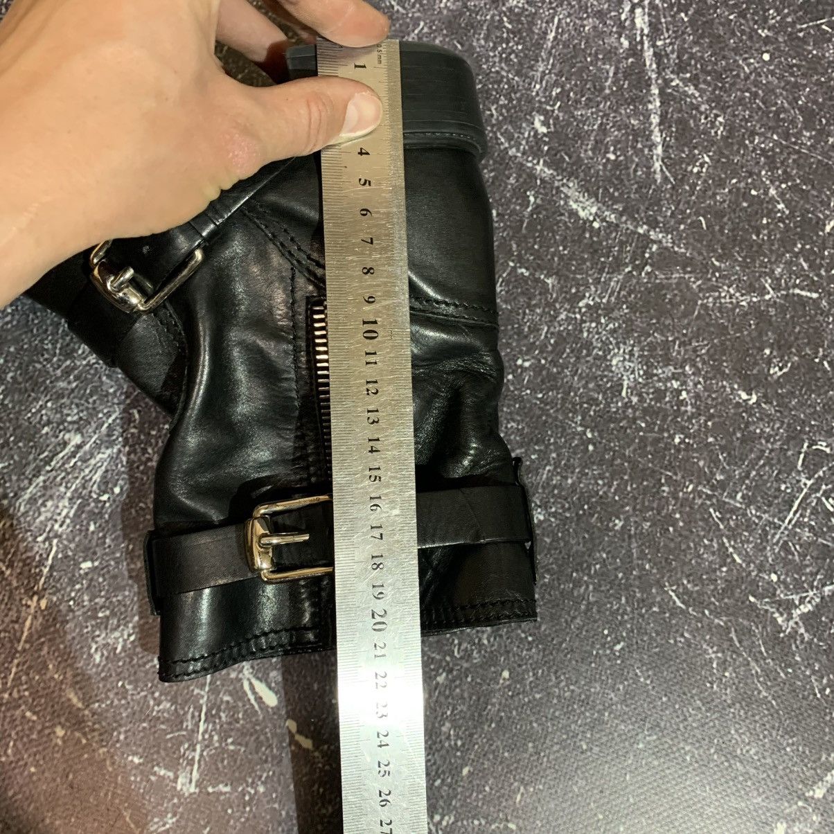 Gucci GUCCI Leather Biker Belted Women’s Boots Size 38 Size US 8 / IT 38 - 23 Thumbnail