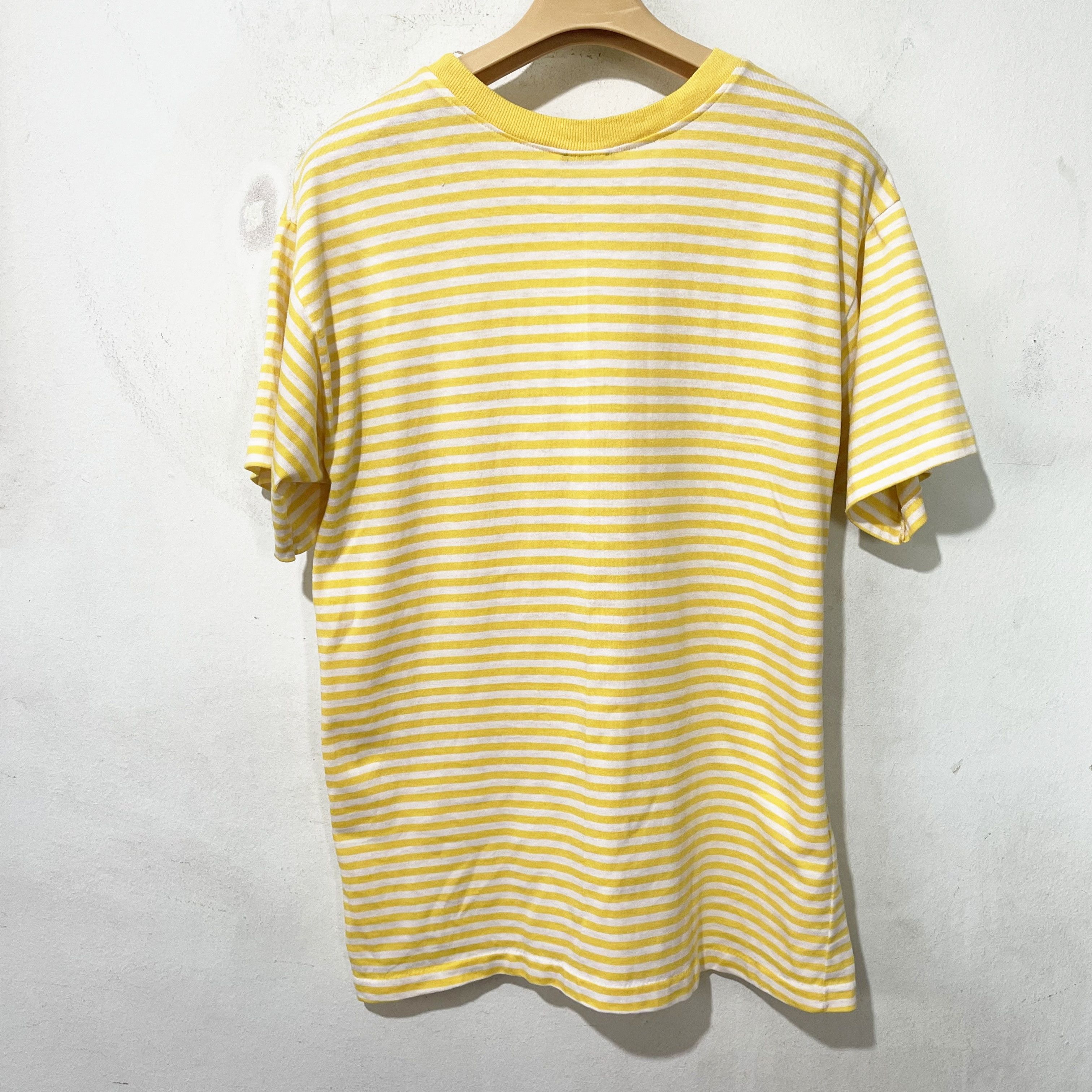 Vintage Vintage 90s Striped Pocket Tee Size US S / EU 44-46 / 1 - 3 Thumbnail