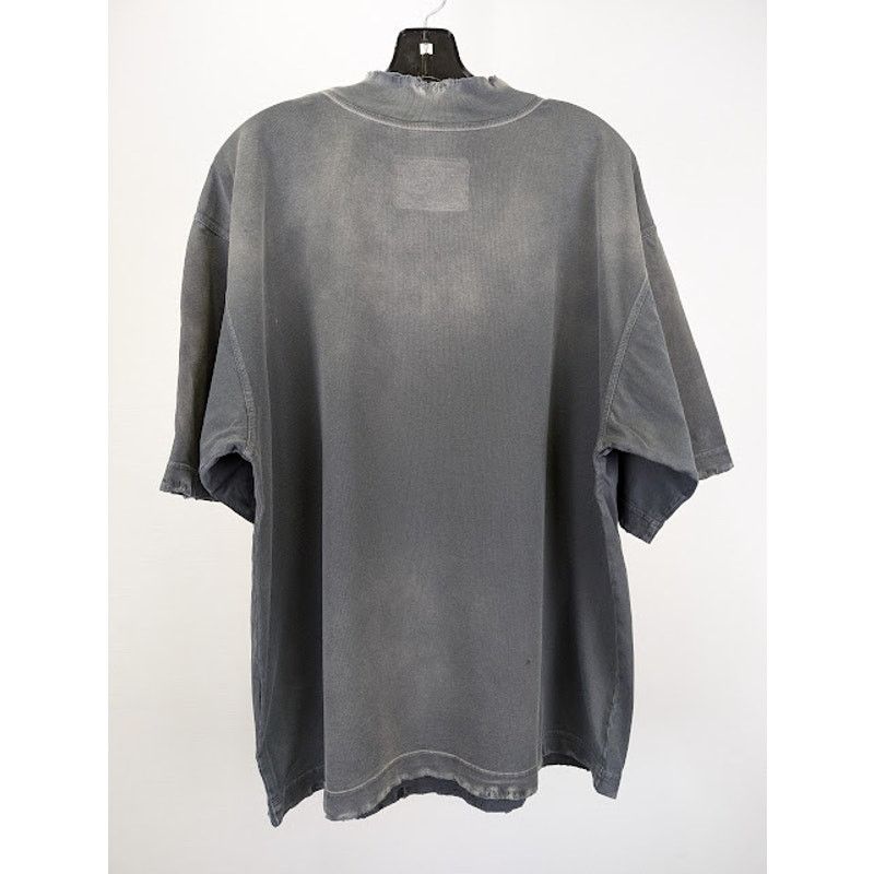 Palm Angels o1rshd1 Atcs Garment Dye Boxy T-Shirt in Black / White Size US XL / EU 56 / 4 - 9 Thumbnail