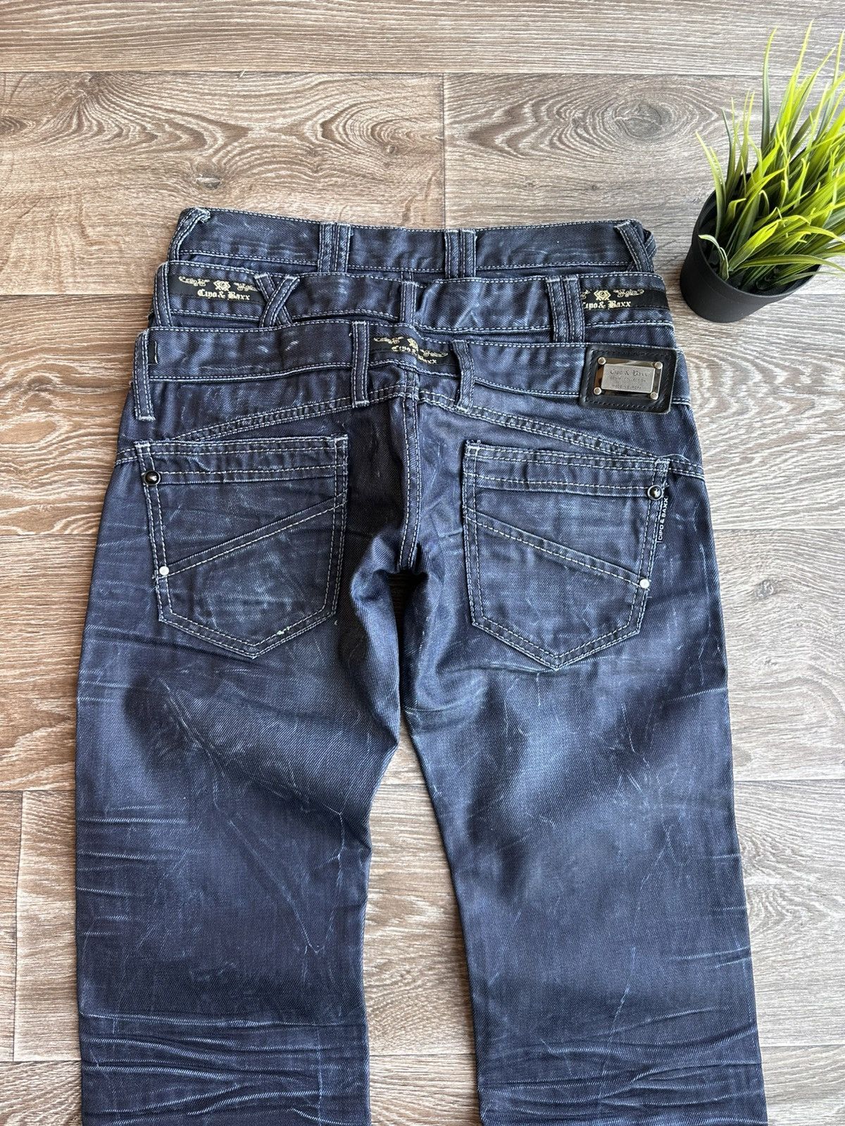 Japanese Brand 🔥 Cipo & Baxx RARE Triple Waist Jeans Y2K Denim Pants Japan Size US 29 - 3 Thumbnail