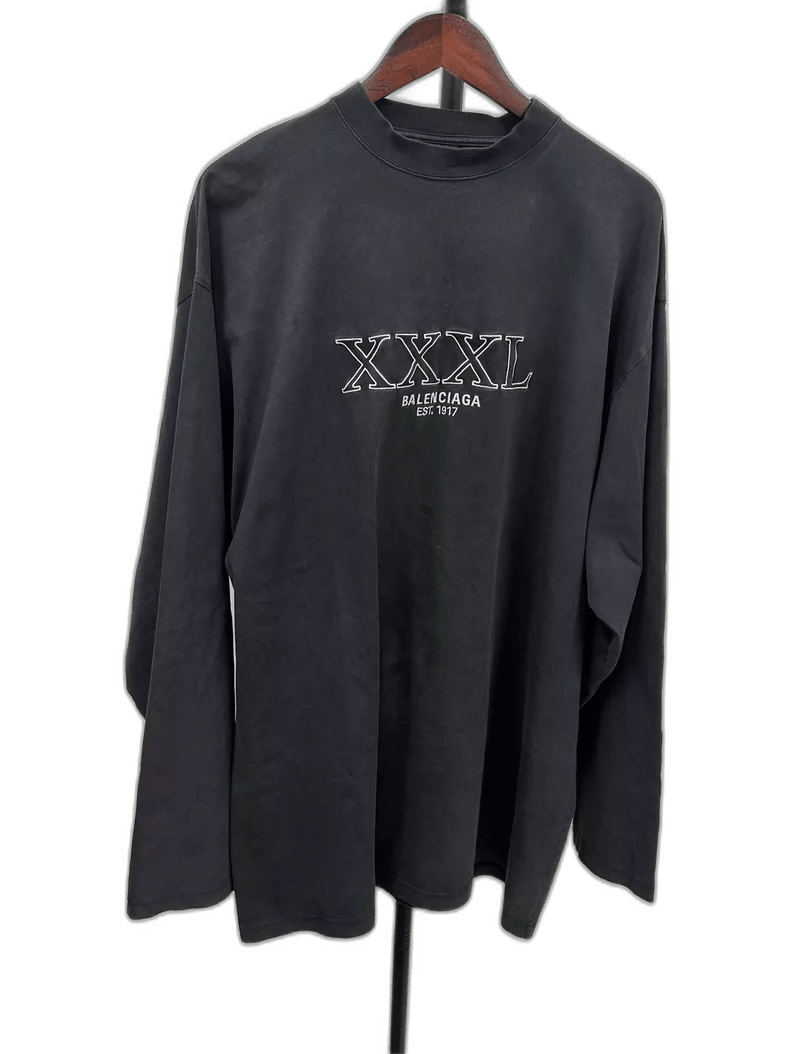 Balenciaga Balenciaga Long Sleeve XXXL Vintage Shirt Size US XXL / EU 58 / 5 - 1 Thumbnail