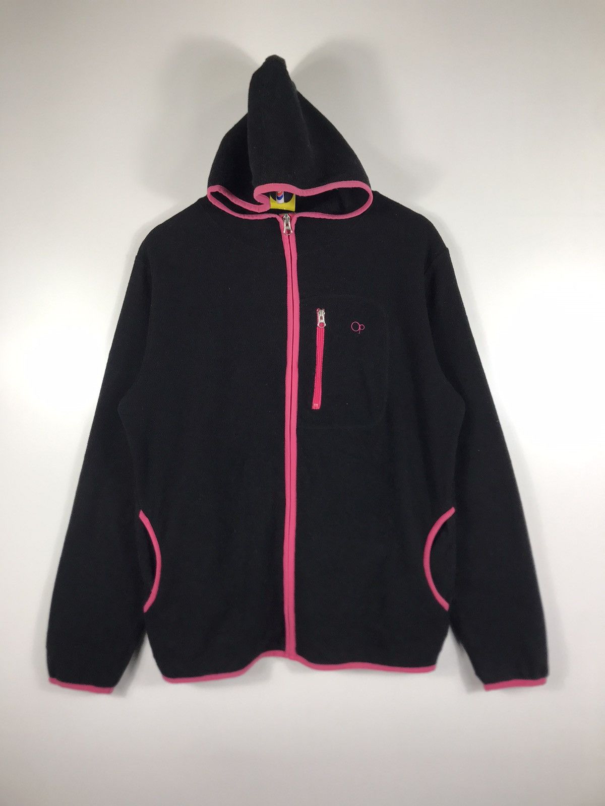 Ocean Pacific × Sun Surf × Vintage ⚡️Vintage Ocean Pacific Hooded Fleece Sweater Jacket Size US L / EU 52-54 / 3 - 1 Thumbnail