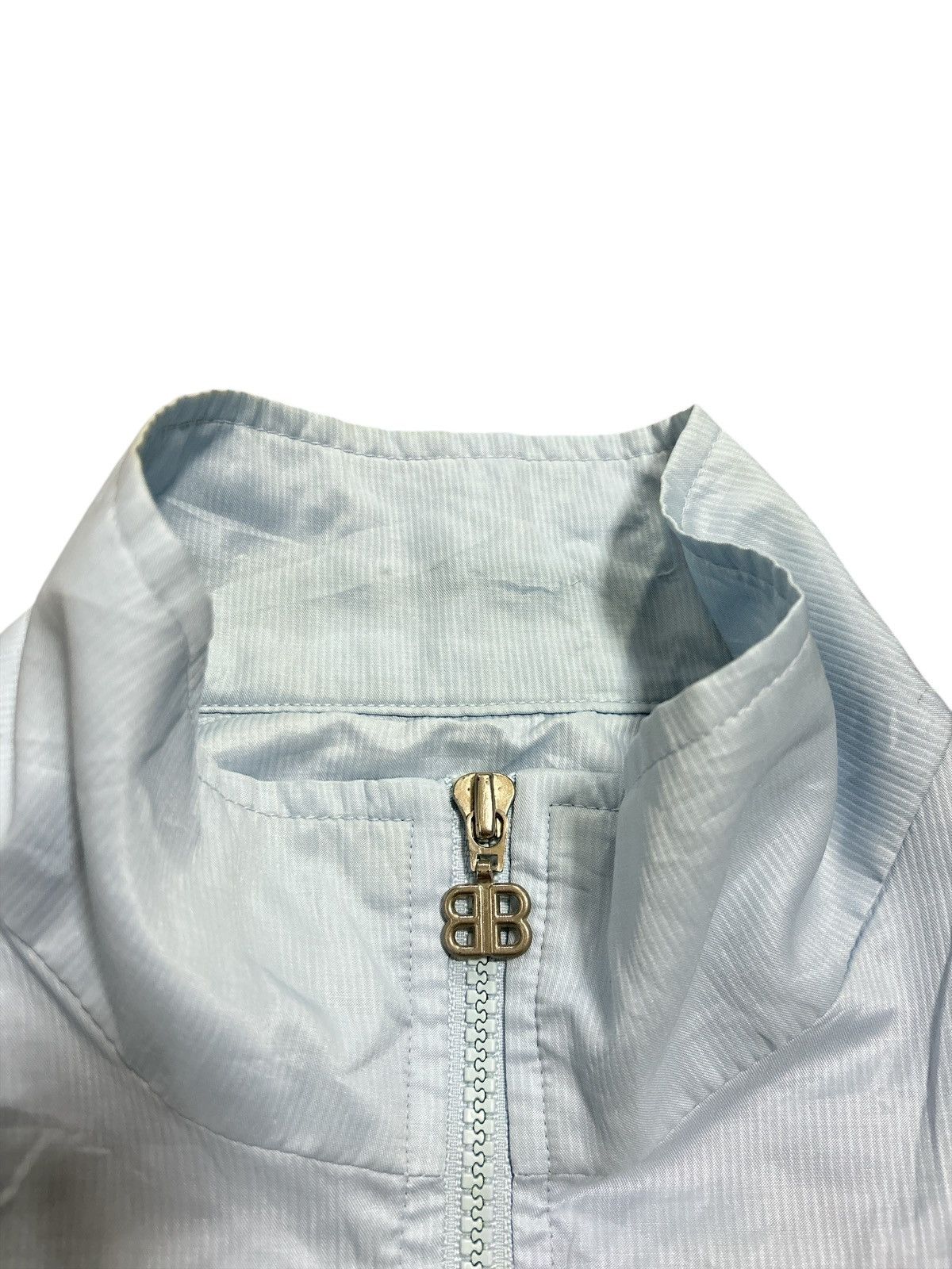 Balenciaga VINTAGE Balenciaga Paris Track Jacket Light Blue Size US L / EU 52-54 / 3 - 4 Thumbnail