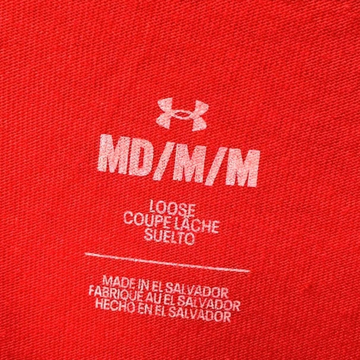 Under Armour Under Armour Crew Neck T-Shirt Graphic Print FreedoM Red USA Flag Men’s Medium Distinctive Logo Casual Shirt Size US M / EU 48-50 / 2 - 4 Thumbnail