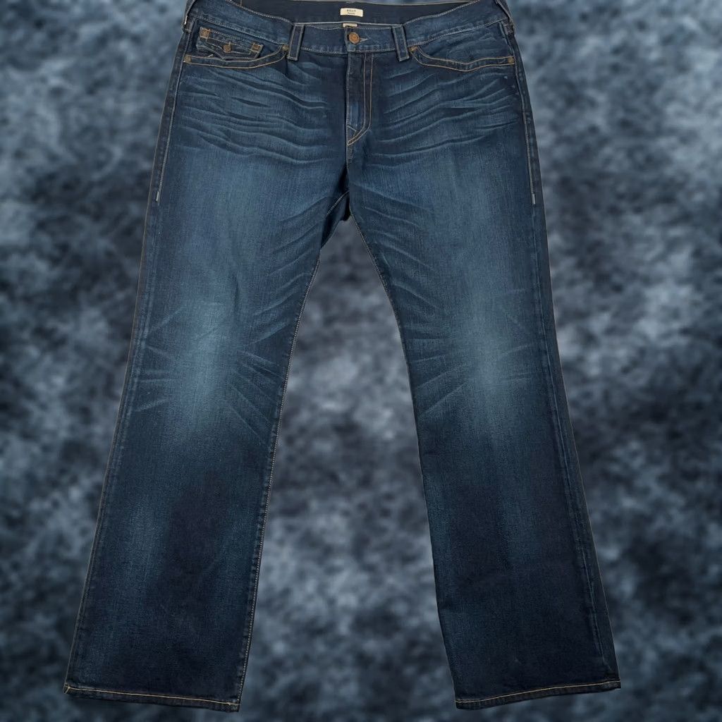 True Religion True Religion Billy Bootcut Jeans 42x35 Mens Blue USA Made Flap Pockets Pants Size US 42 / EU 58 - 1 Thumbnail