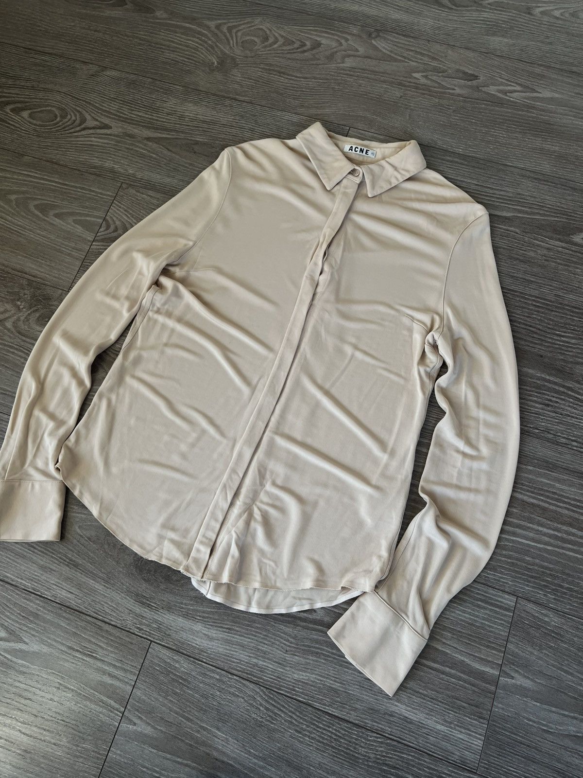 Acne Studios ‼️Vintage Acne Studios SS13 Sloan Jersey Viscose Blouses‼️ Size XS / US 0-2 / IT 36-38 - 7 Thumbnail