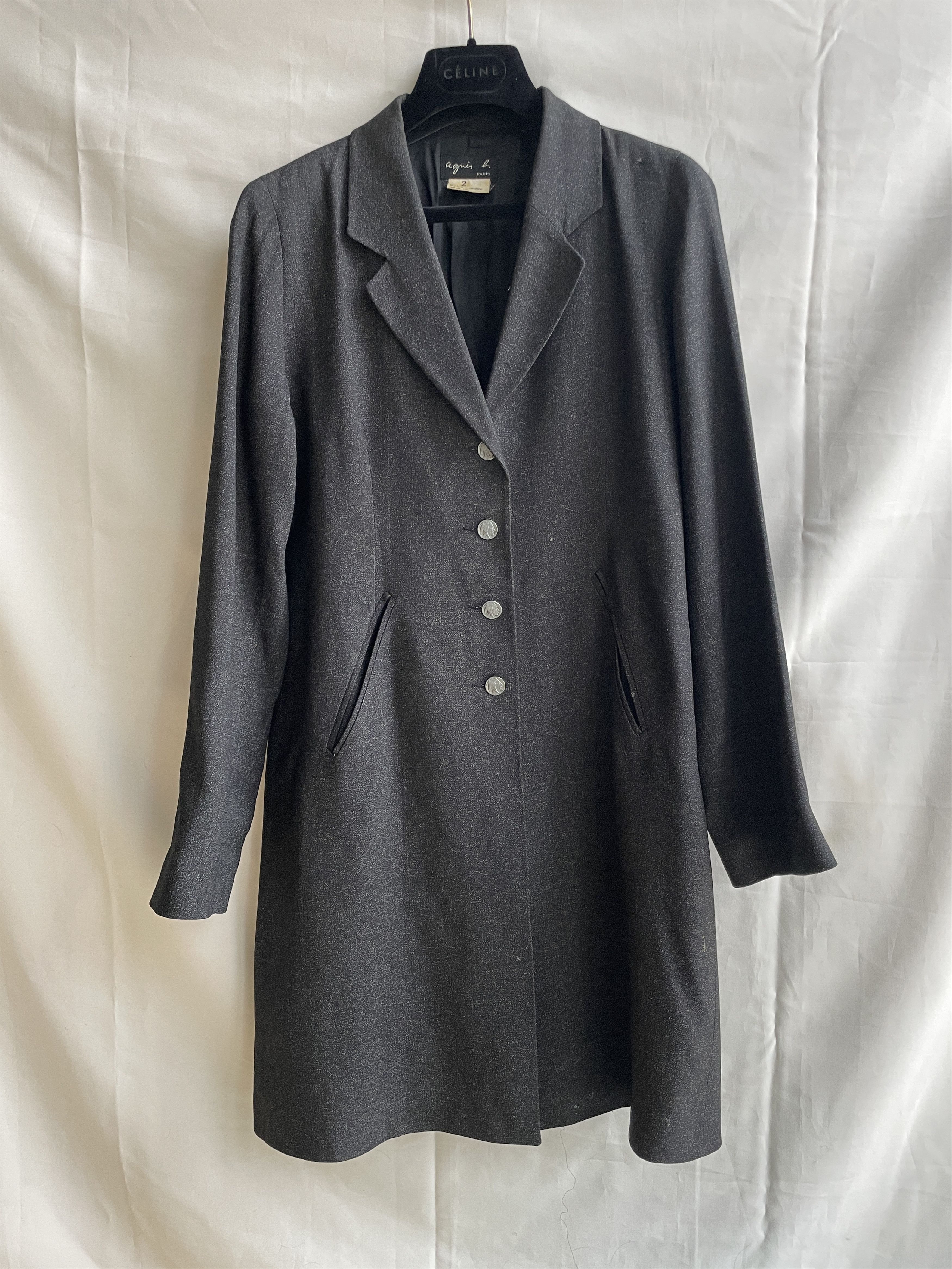 agnes b. Agnes B. Paris Vintage Womens Light Coat Size 2 Size M / US 6-8 / IT 42-44 - 1 Thumbnail