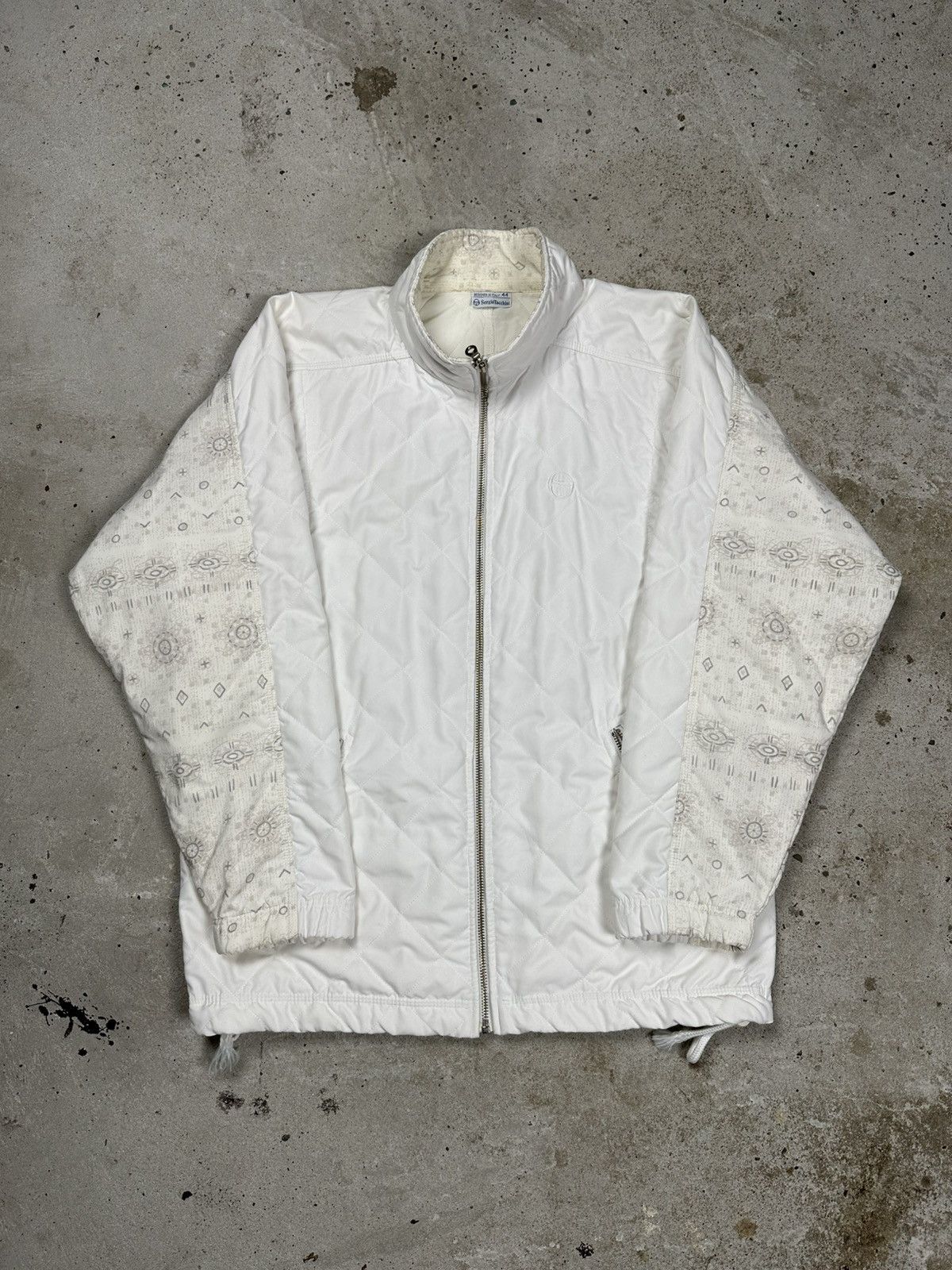 Sergio Tacchini Vintage 90s Sergio Tacchini Abstract Print Light Jacket Size US M / EU 48-50 / 2 - 1 Thumbnail