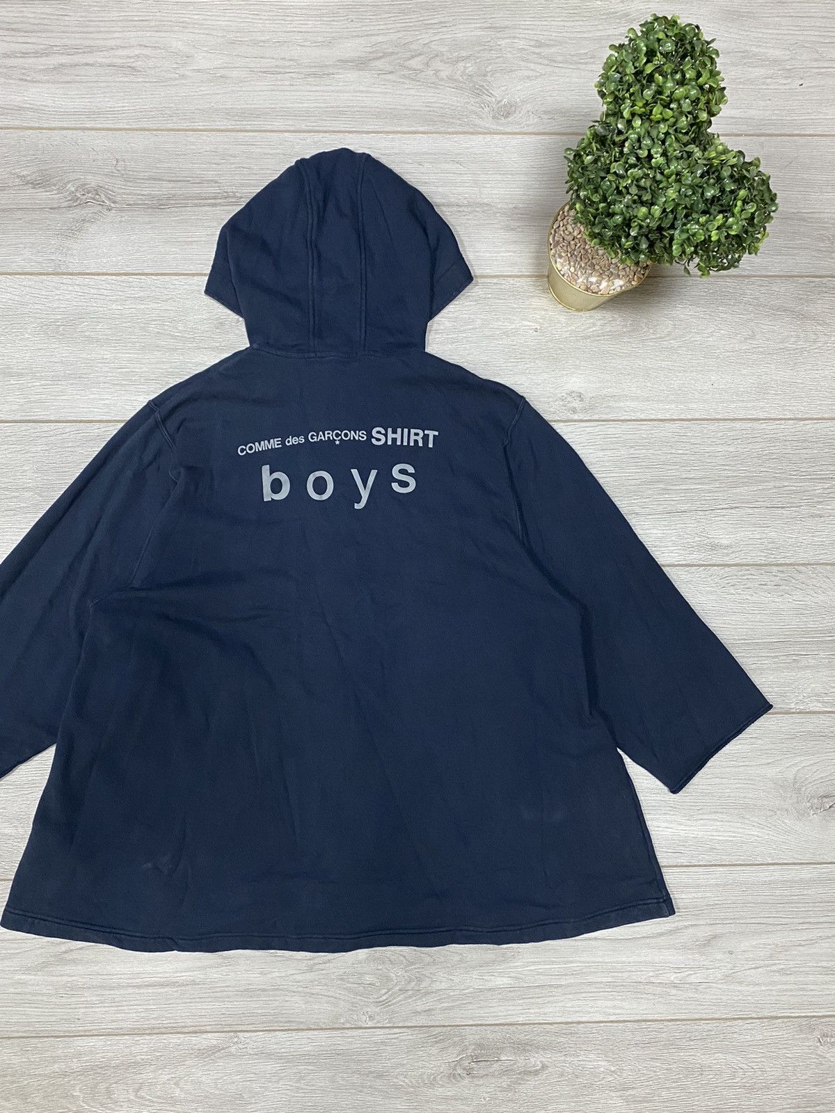 Comme des Garcons SHIRT Comme des Garçons Shirt Boys raw hoodie zip-up Size US M / EU 48-50 / 2 - 5 Thumbnail
