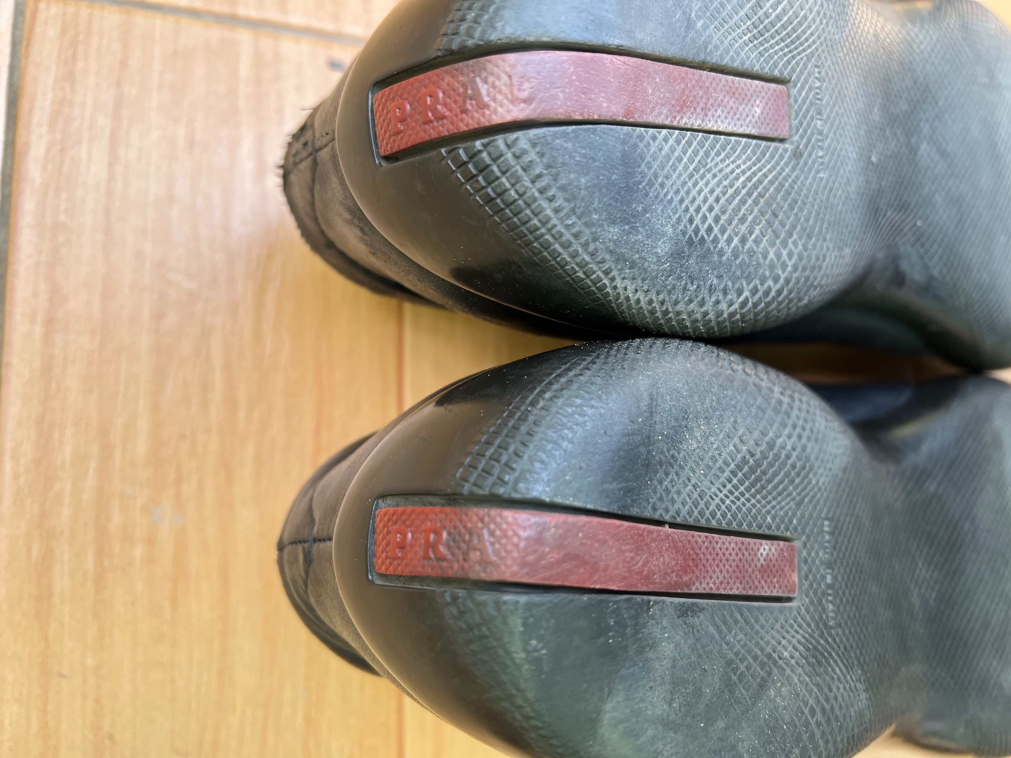 Prada Prada Sport Driving Black Leather Loafers Sz 7.5 UK Size US 8.5 / EU 41-42 - 14 Thumbnail
