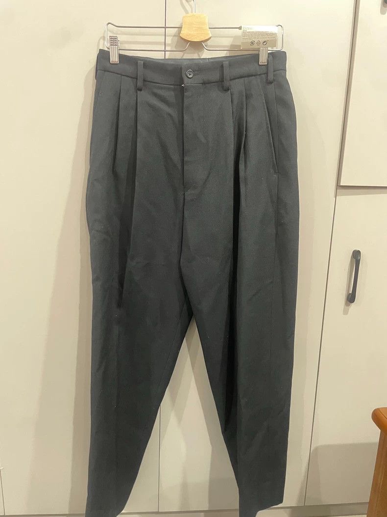 Yohji Yamamoto Yohji Yamamoto size m 1991aw wool two-pleated trousers Size US 28 / EU 44 - 1 Thumbnail