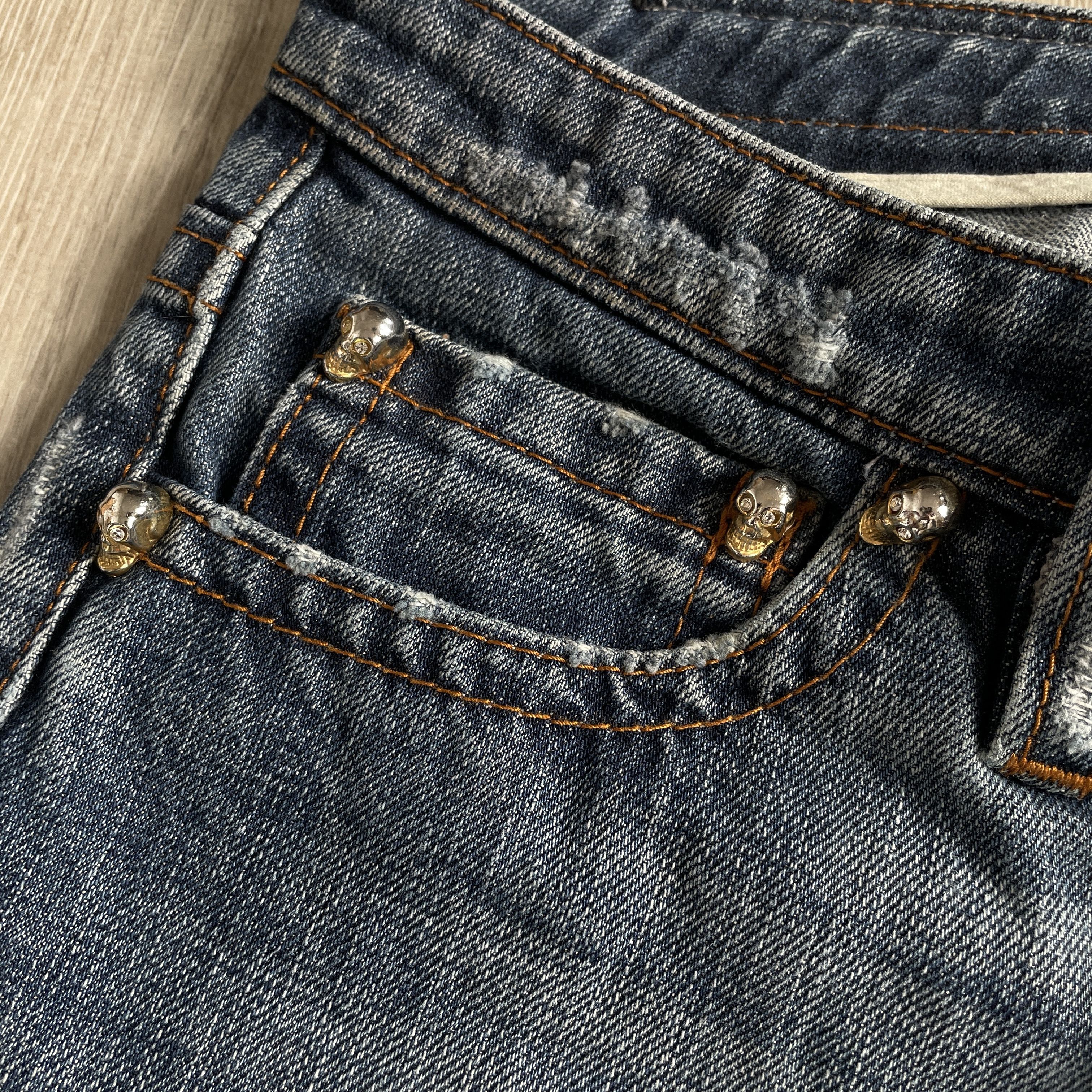 Dsquared2 Dsquared2 AW05 skull stud jeans Size 29" - 3 Thumbnail
