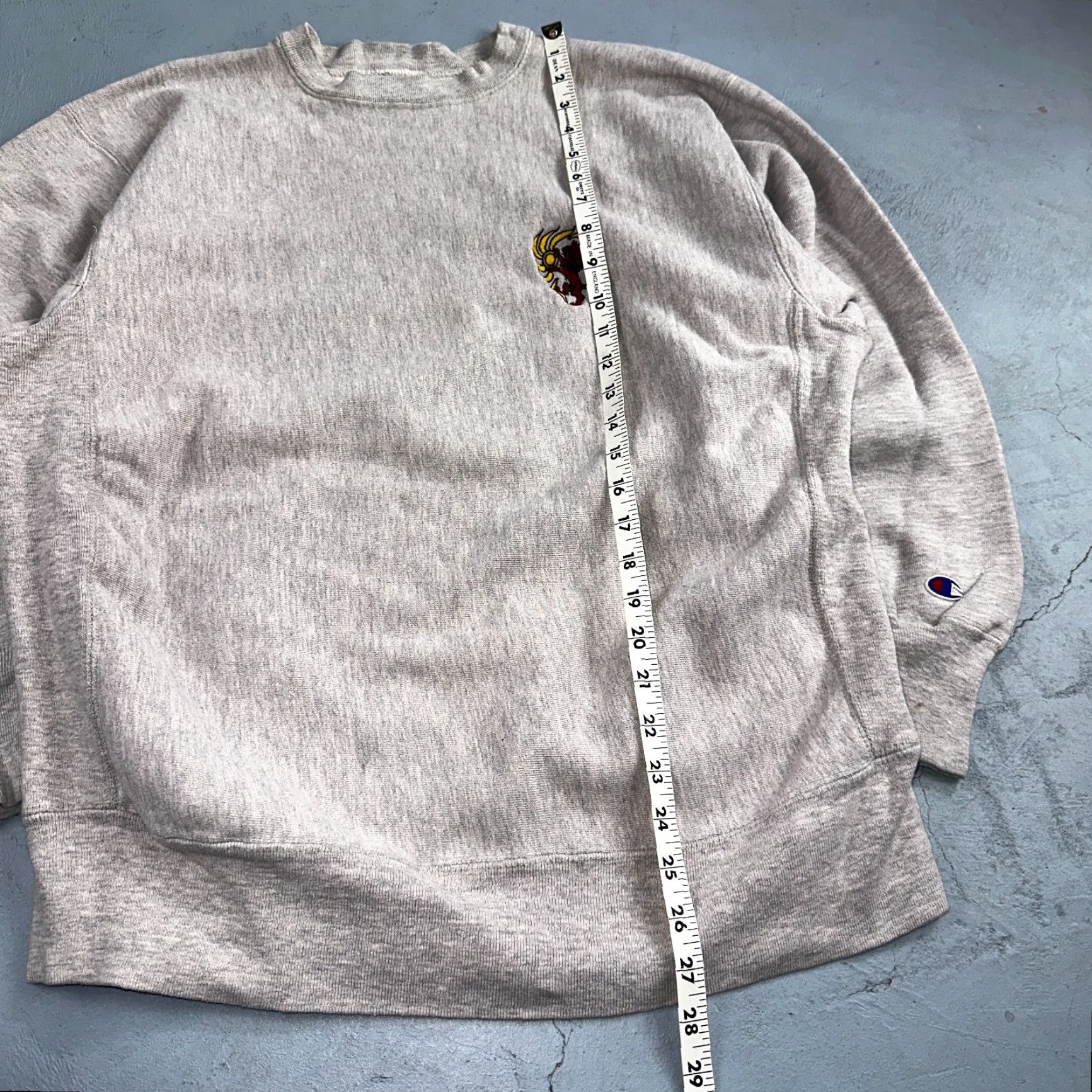 Champion VINTAGE Champion Reverse Weave Sweatshirt Gray XL Crew Neck 80s USA Lion Sun Motif Men's Pullover Size US XL / EU 56 / 4 - 5 Thumbnail