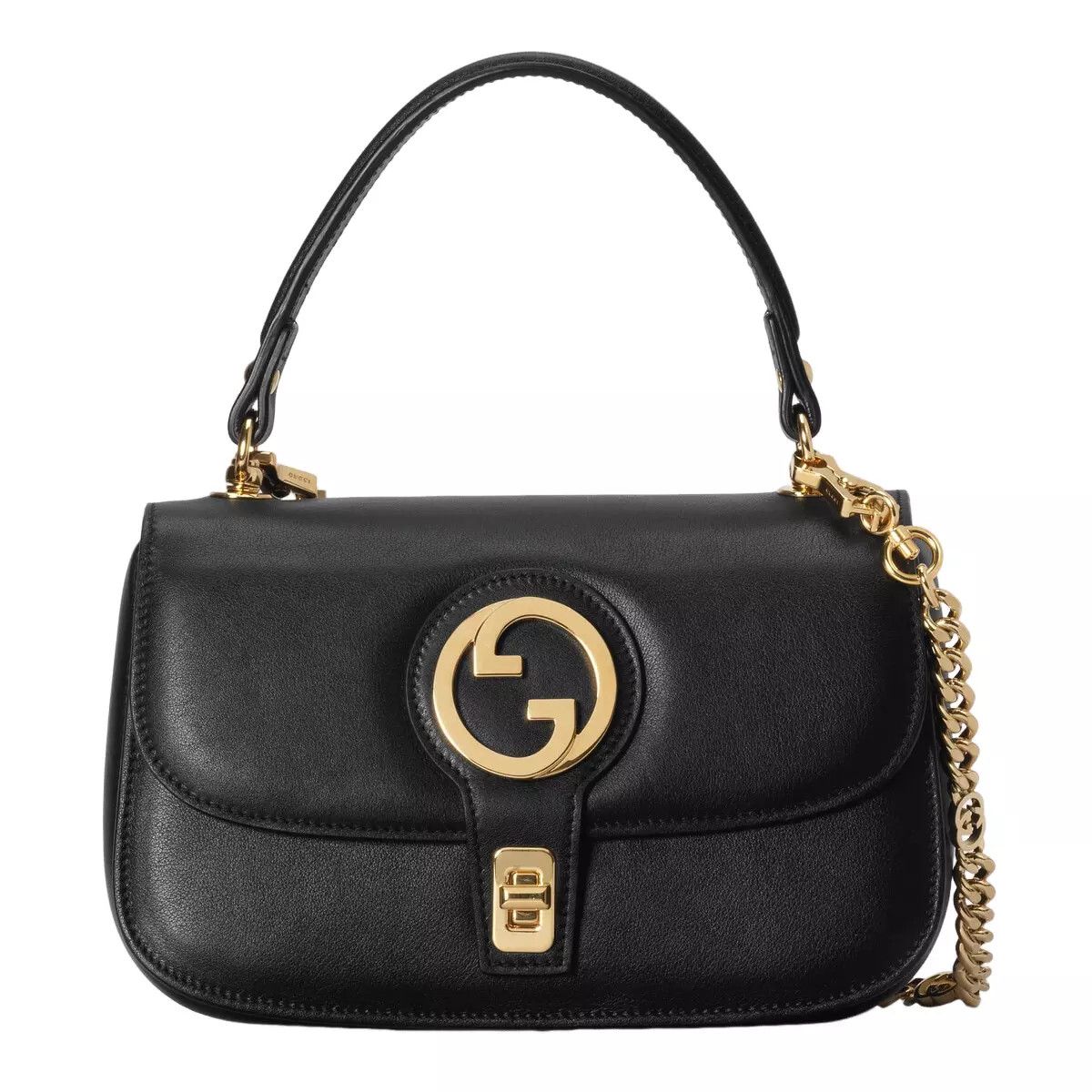 Gucci GUCCI Blondie Small Black Leather Top Handle Authentic Size ONE SIZE - 1 Thumbnail
