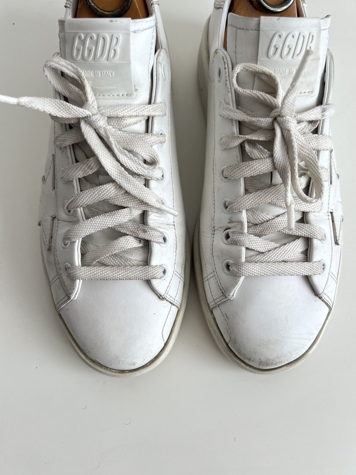 Golden Goose Golden Goose Pure Star Distressed Sneakers White Size US 9 / EU 42 - 7 Thumbnail