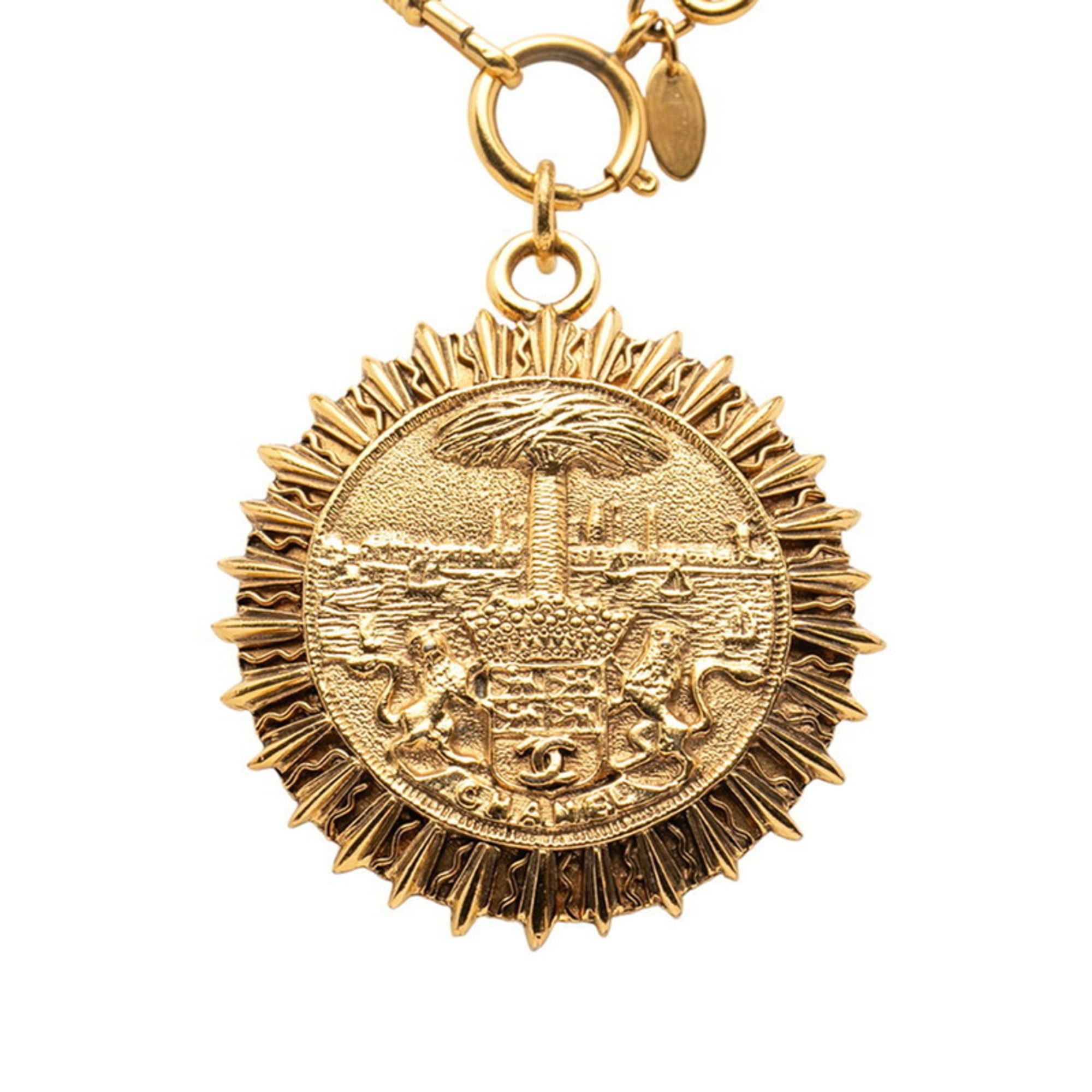 Chanel Chanel necklace gold plated women's CHANEL Size ONE SIZE - 1 Thumbnail