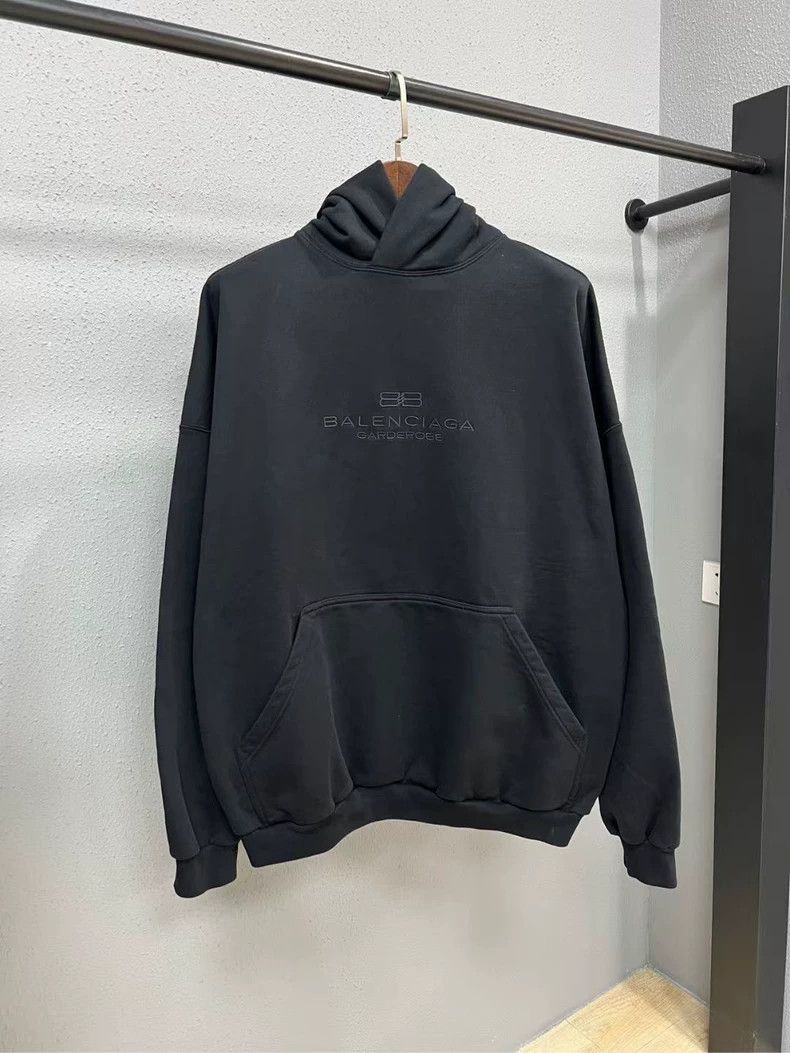 Balenciaga Balenciaga Balenciaga New Double B Embroidered Hoodie-2506 Size US S / EU 44-46 / 1 - 1 Thumbnail