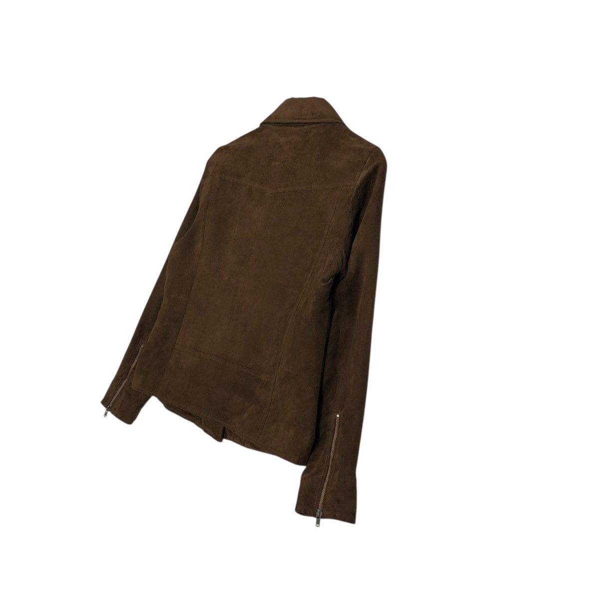 Japanese Brand 🔥RICH BROWN BIKER JACKET DOUBLE COLLAR UNIQLO ISSEY MIYAKE Size US S / EU 44-46 / 1 - 12 Thumbnail