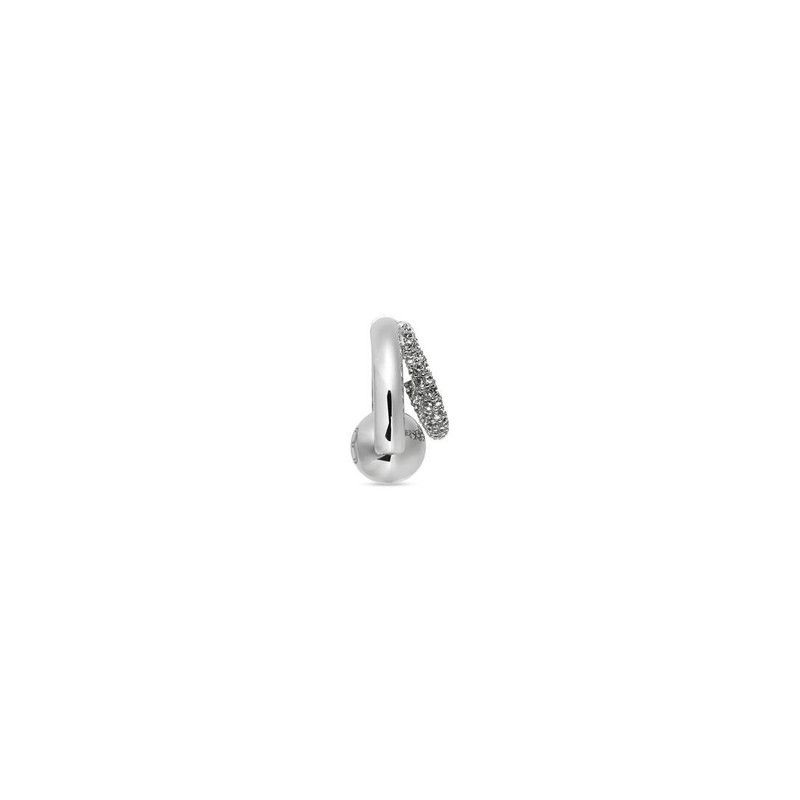 Balenciaga oc11z0226 Cut Double Earring in Silver Size ONE SIZE - 3 Thumbnail