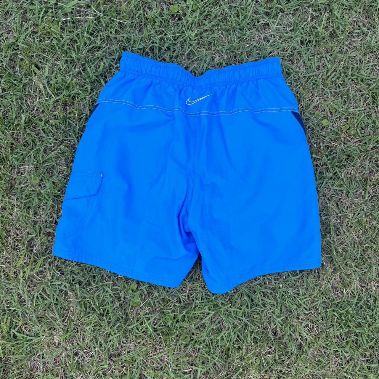 Nike Vintage Blue Nike Shorts - (Small) Size US 30 / EU 46 - 2 Thumbnail