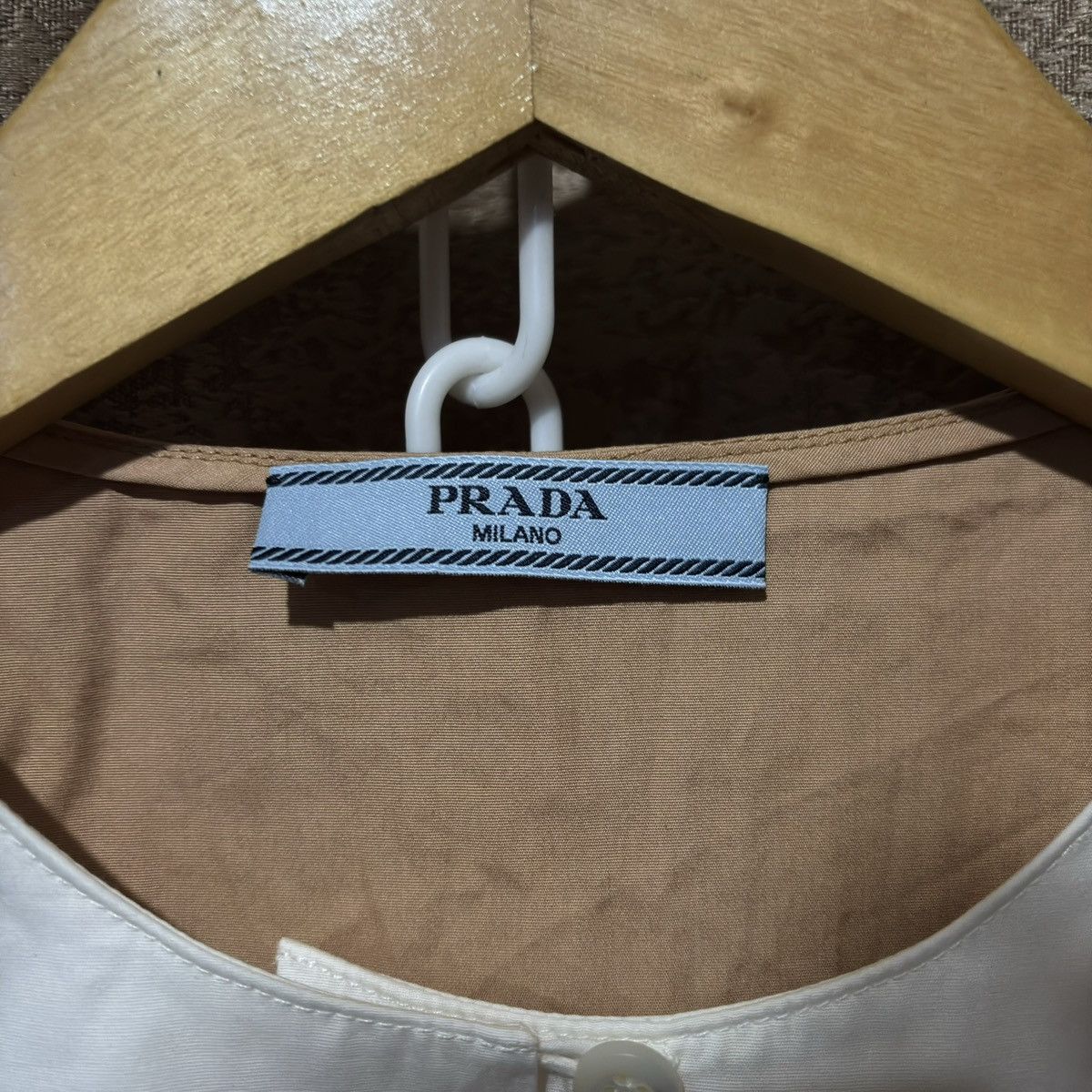 Prada Cotton Floral Lace Trim Sleeveless Blouse Size M / US 6-8 / IT 42-44 - 5 Thumbnail
