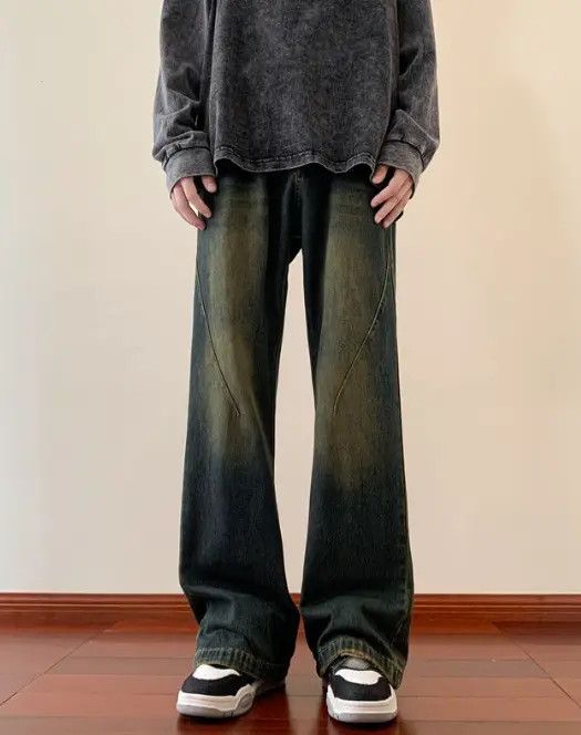 Japanese Brand Blue vintage street washed distressed jeans y2k Size US 32 / EU 48 - 7 Thumbnail