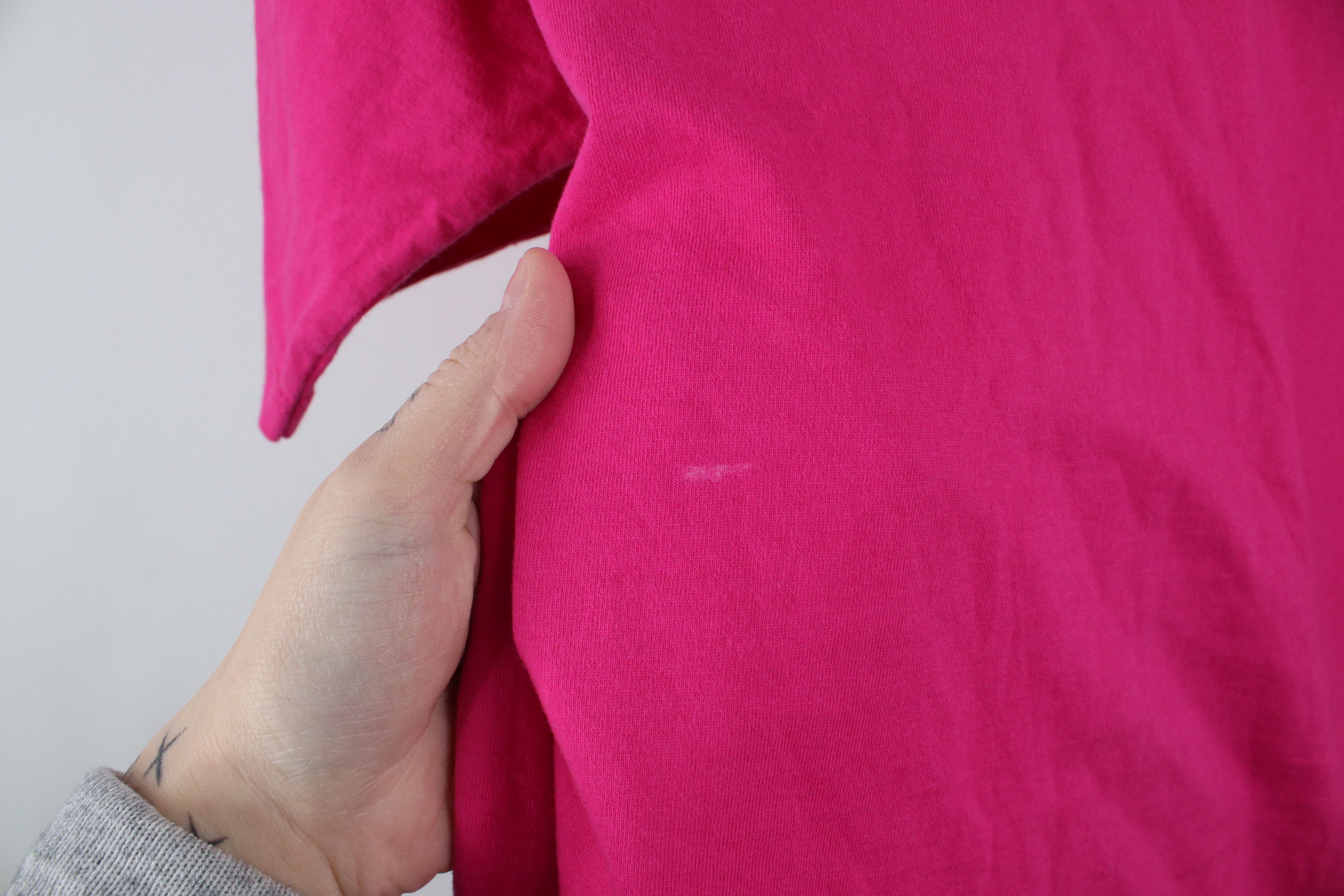 Russell Athletic × Vintage Vintage 90s Russell Athletic Blank Cotton T-Shirt Pink USA Size US L / EU 52-54 / 3 - 12 Thumbnail