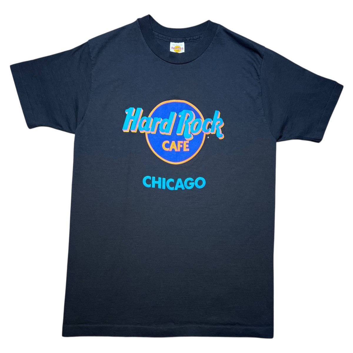 Hard Rock Cafe Vintage 1990s Hard Rock Cafe Chicago Black Single Stitch Tee Size US L / EU 52-54 / 3 - 1 Thumbnail